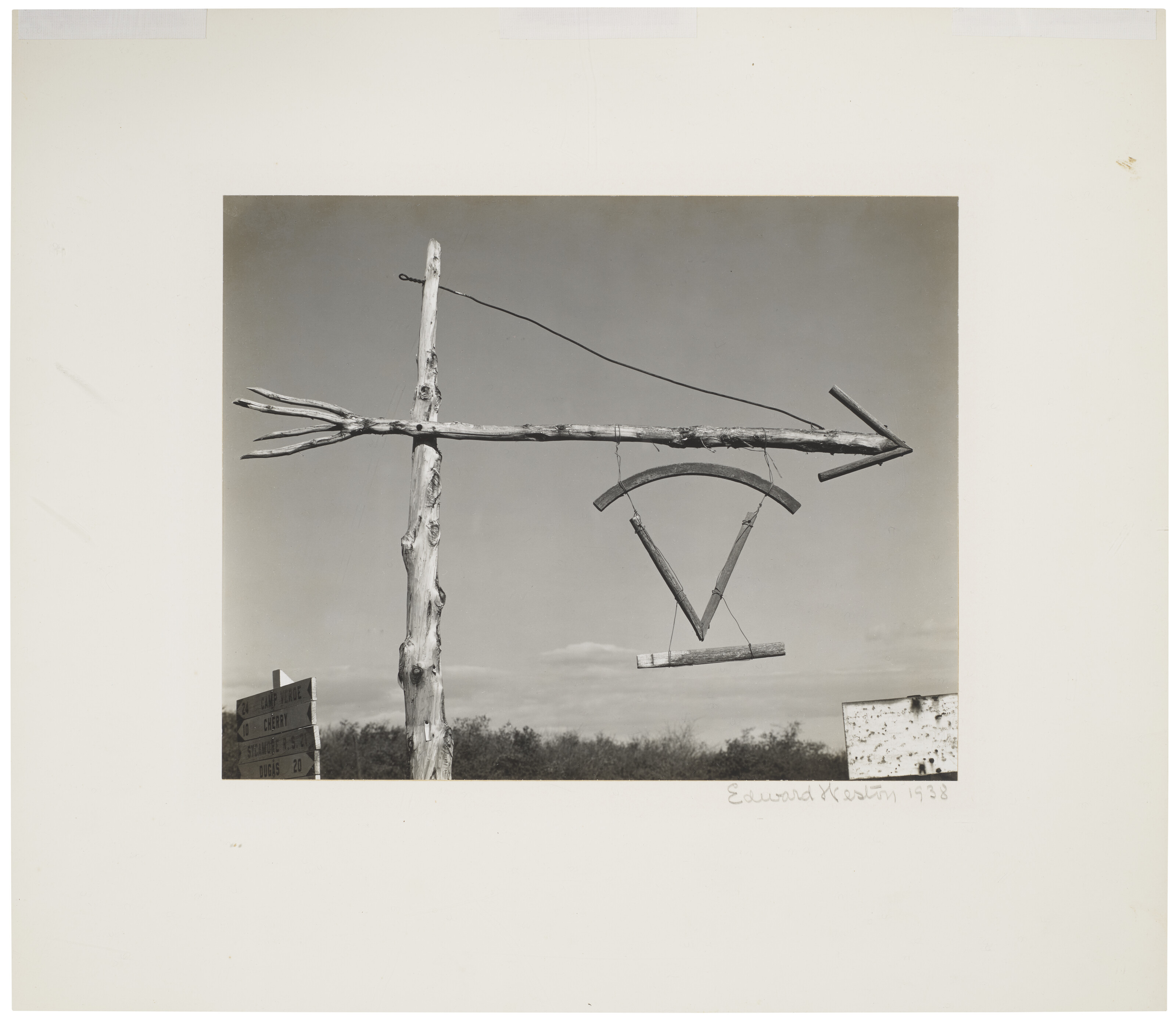 EDWARD WESTON (1886–1958), Sign Post, Arizona, 1938 | Christie's