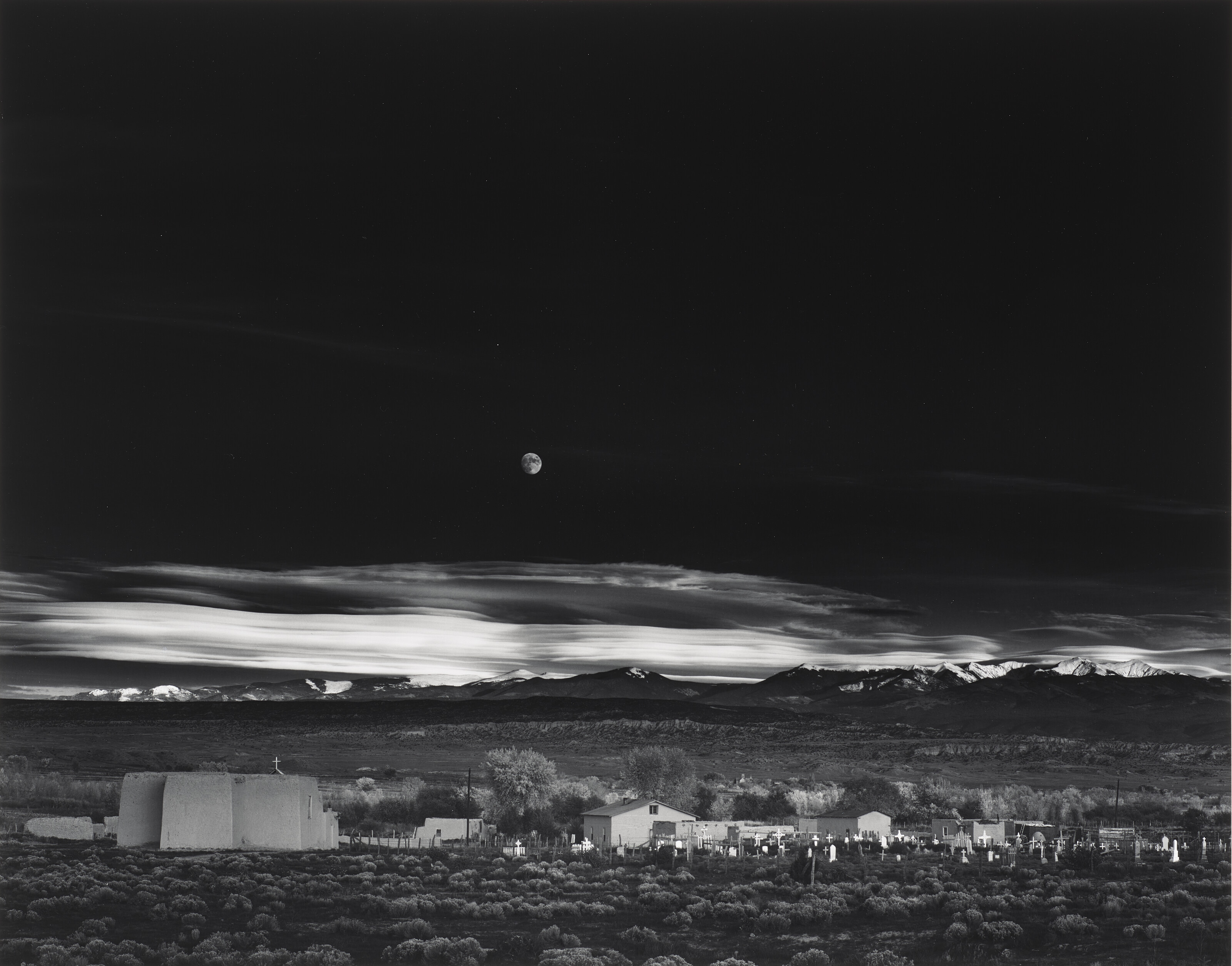 ANSEL ADAMS (1902–1984), Moonrise, Hernandez, New Mexico, 1941