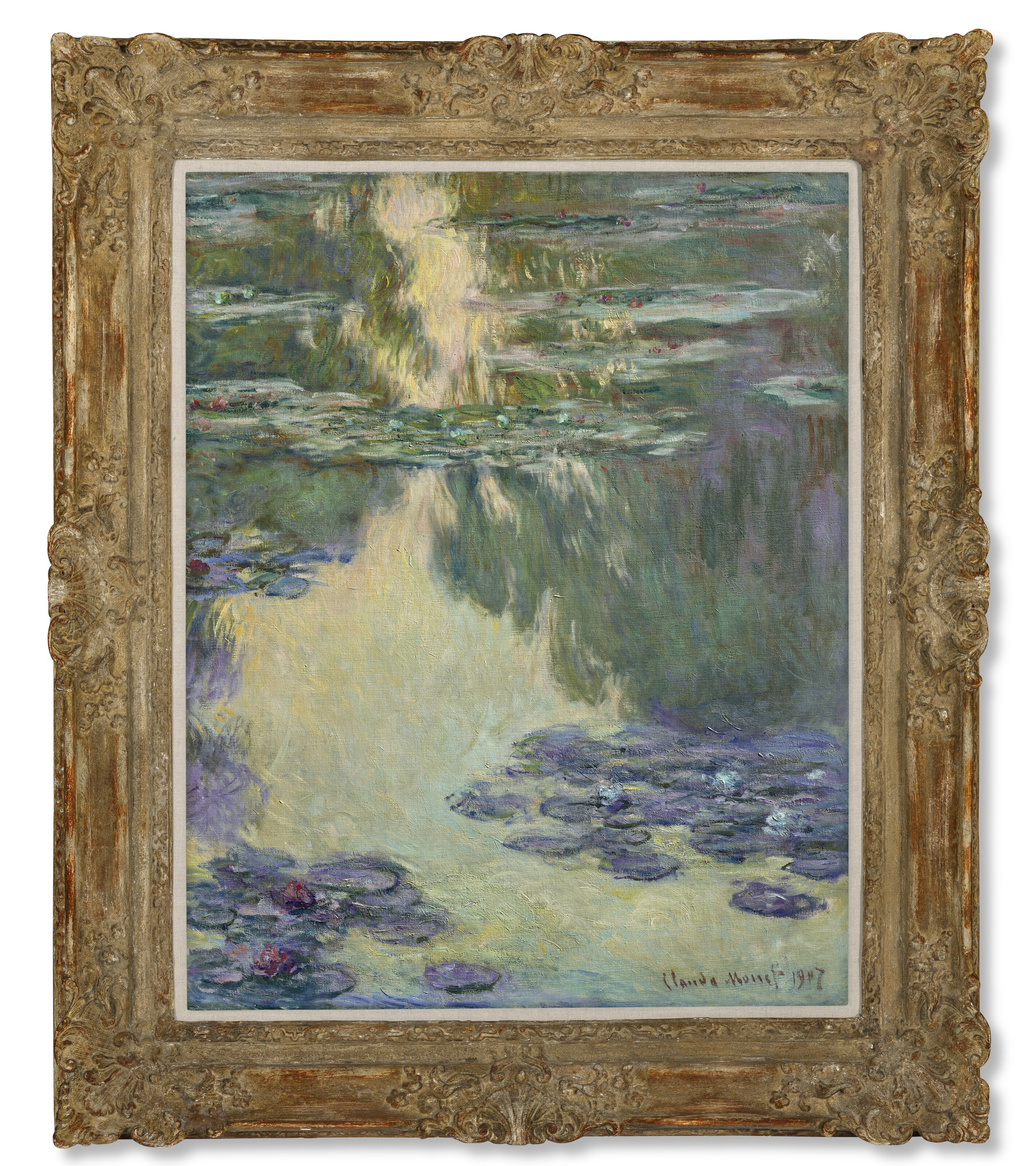 油彩画 Claude Monet 額装品 CLAUDE MONET (1840-1926), Nymphéas | Christie's