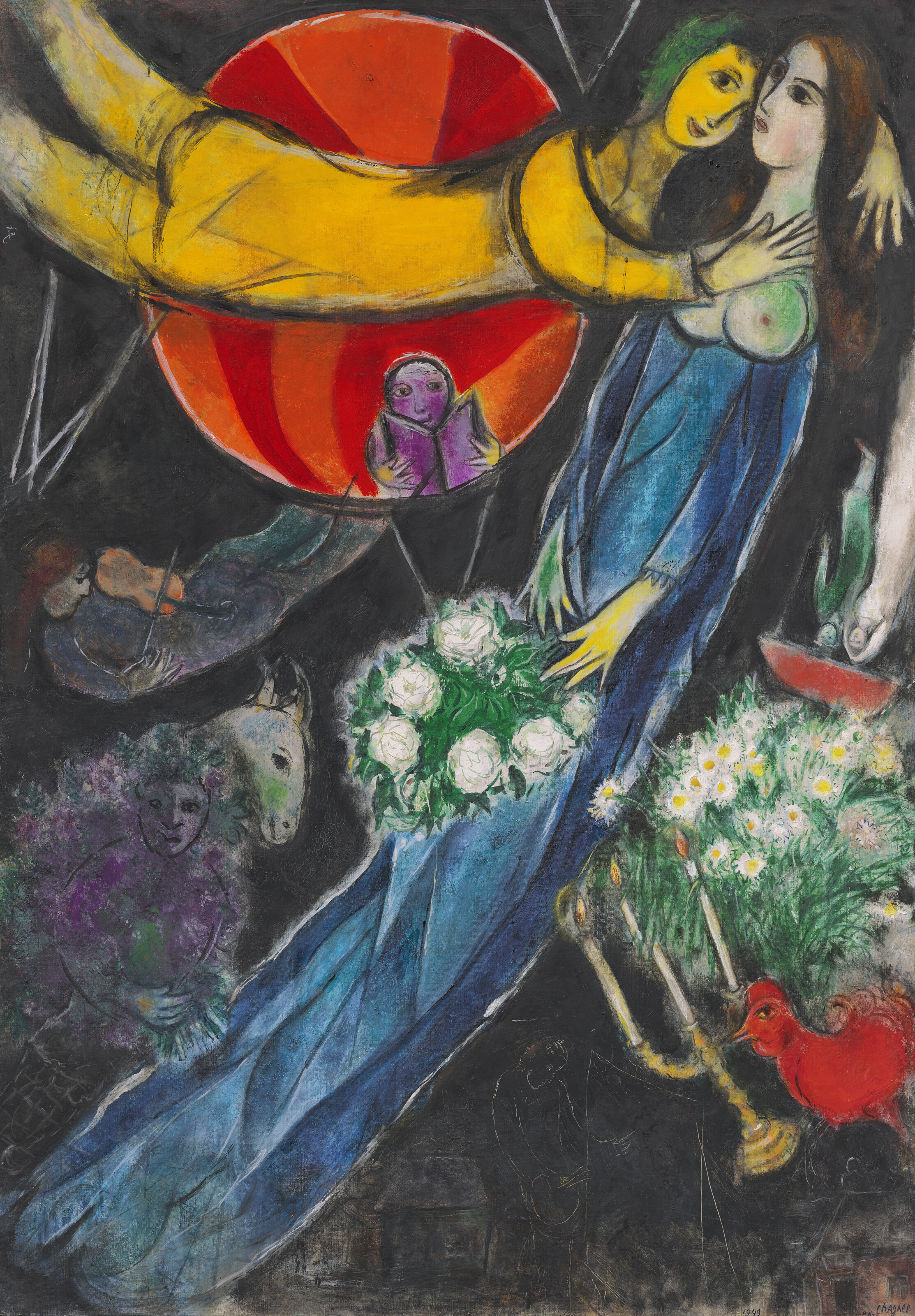 MARC CHAGALL (1887-1985), Le soleil rouge ou Le soleil des