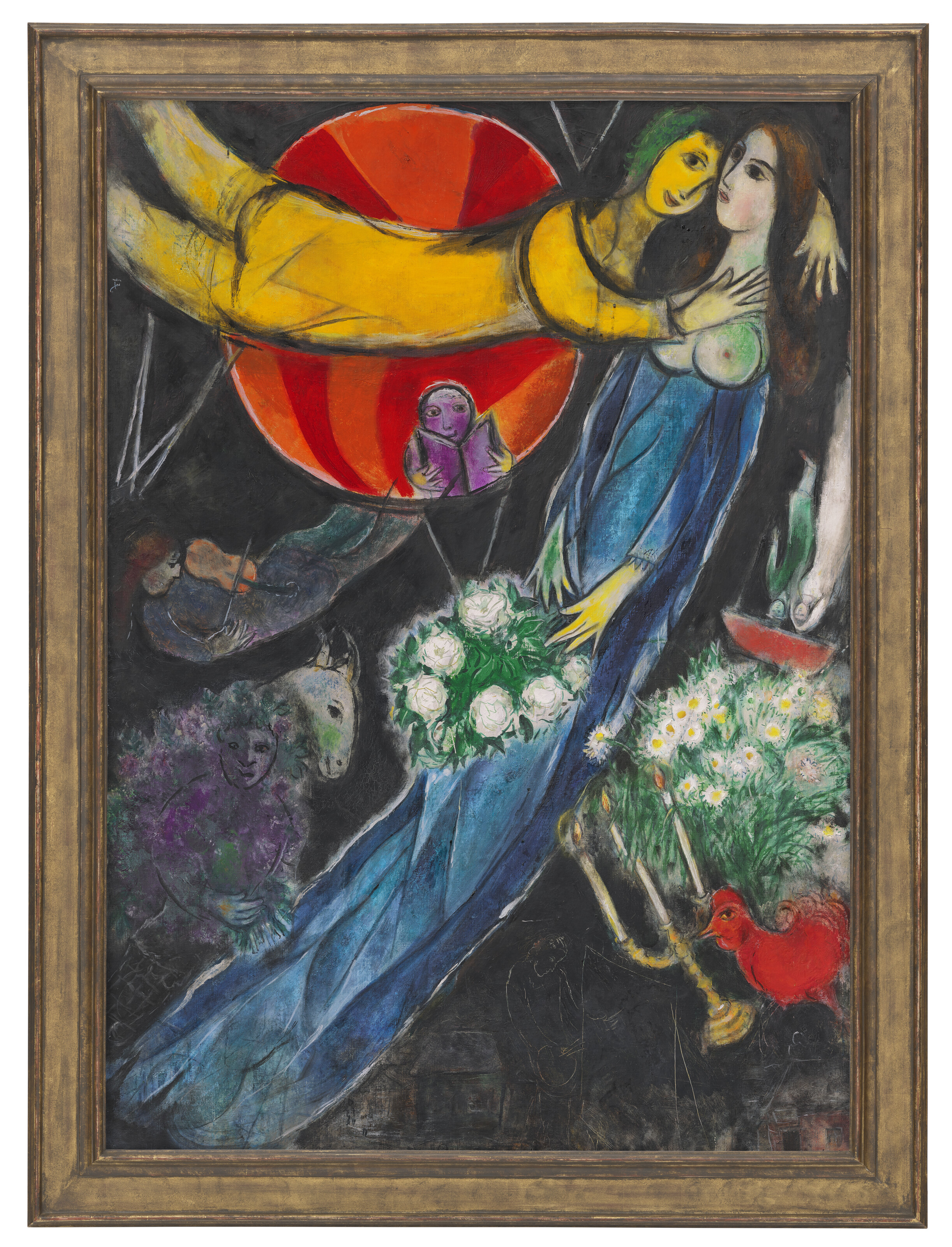 MARC CHAGALL (1887-1985), Le soleil rouge ou Le soleil des
