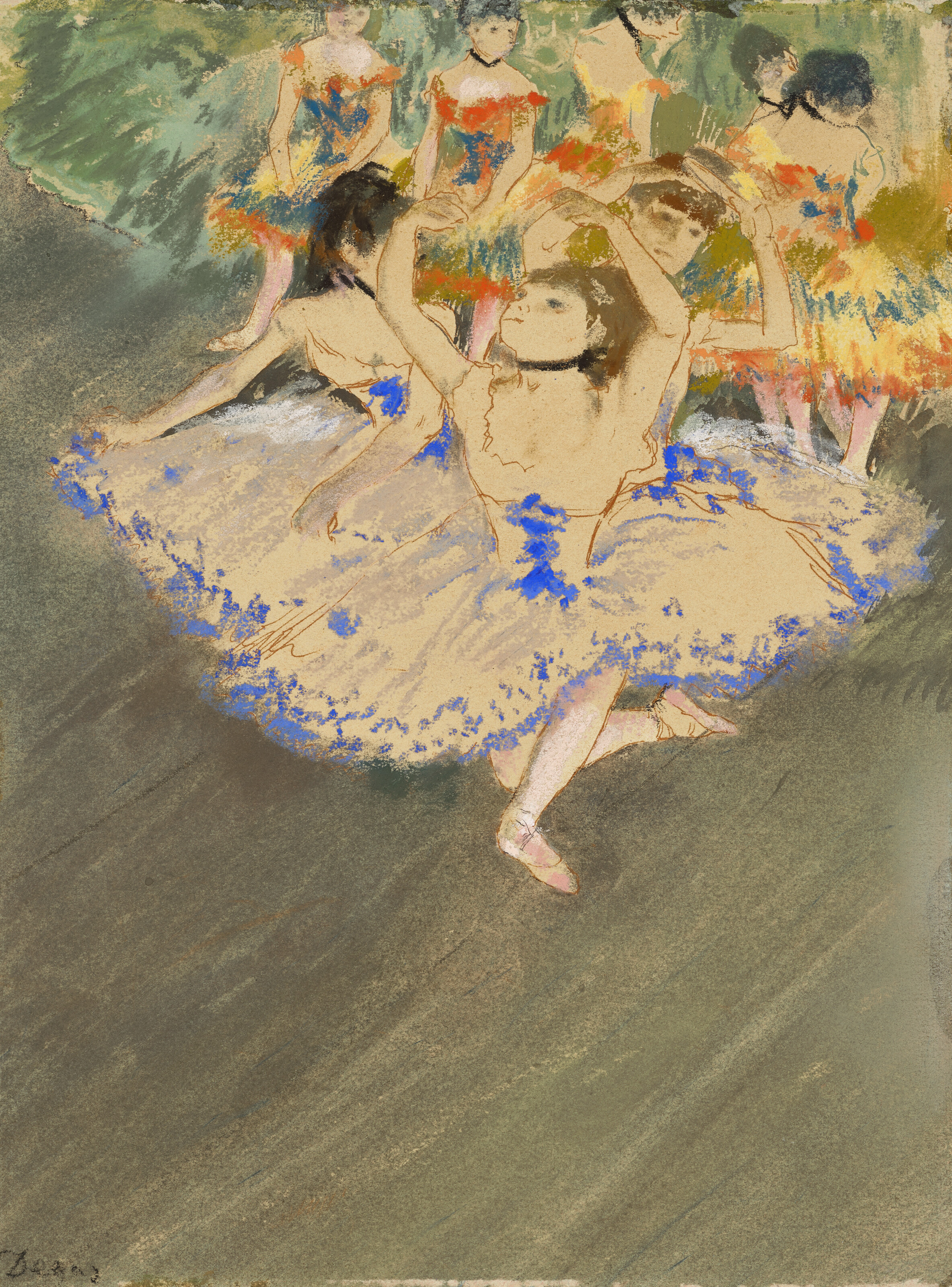 Edgar Degas、超希少画集より、新品額装付 ドガ Edgar Degas 名画 / アートポスター【 A3 / A2 サイズ・フレーム