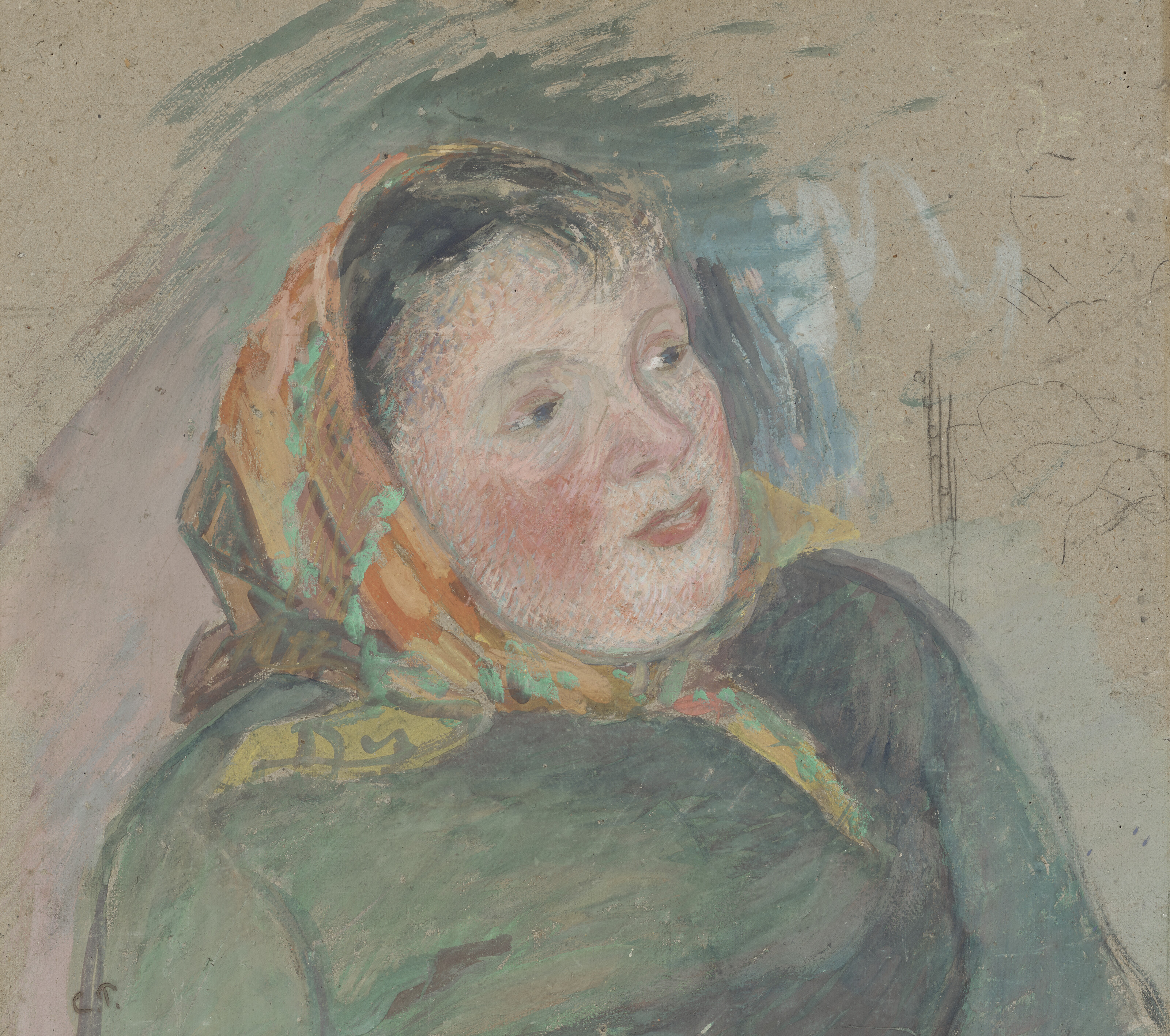 CAMILLE PISSARRO (1830-1903), Tête de paysanne | Christie's