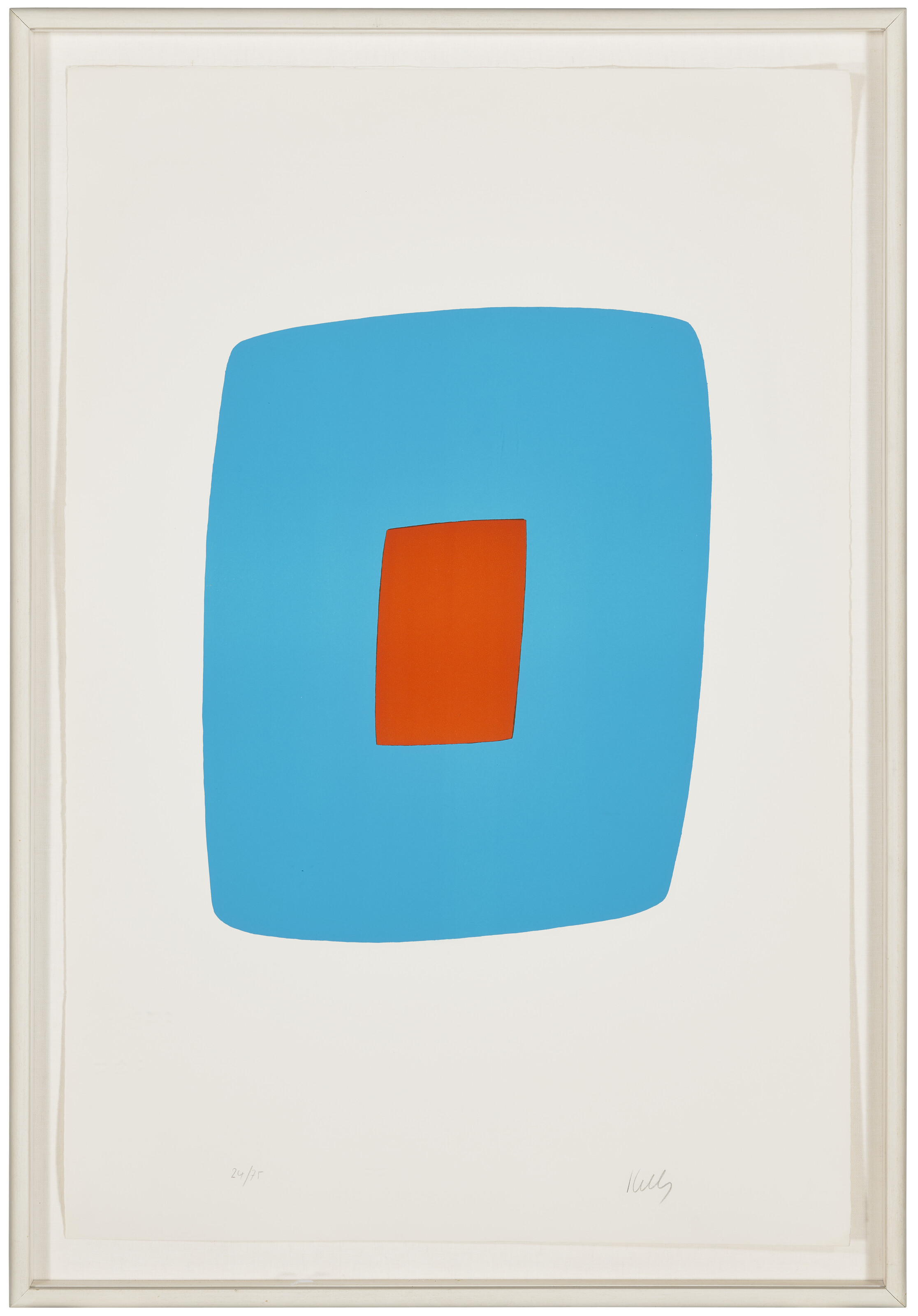 ELLSWORTH KELLY (1923-2015), Light Blue with Orange, from Suite of