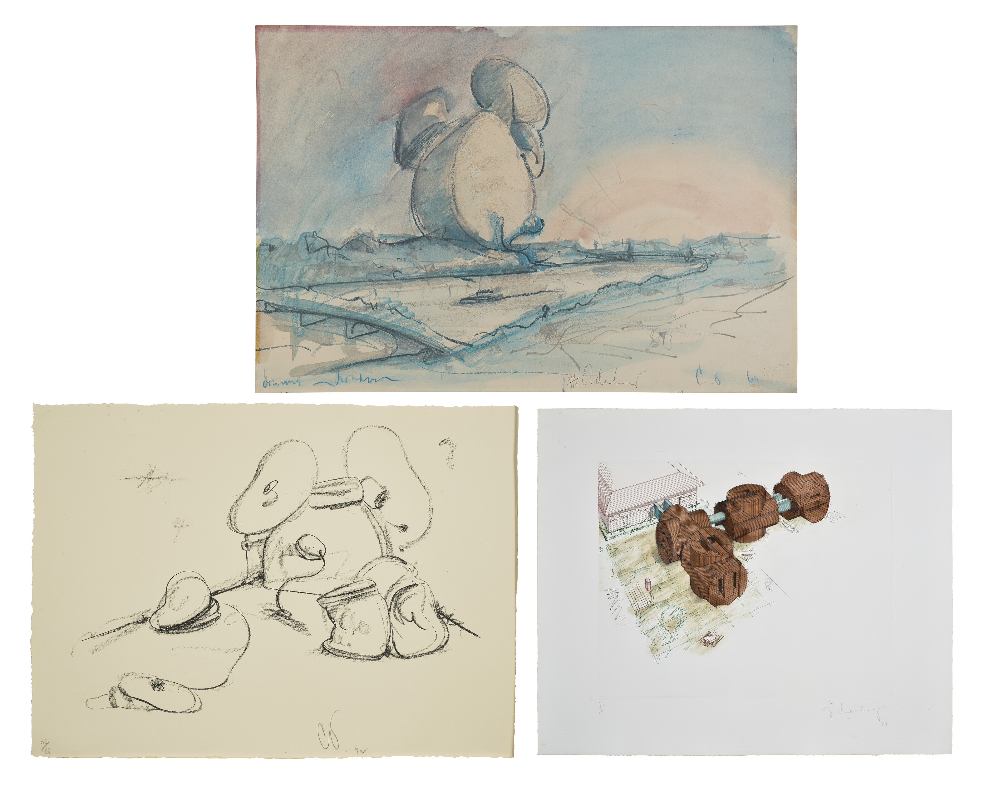 CLAES OLDENBURG (1929-2022), Three prints by the artist | Christie's