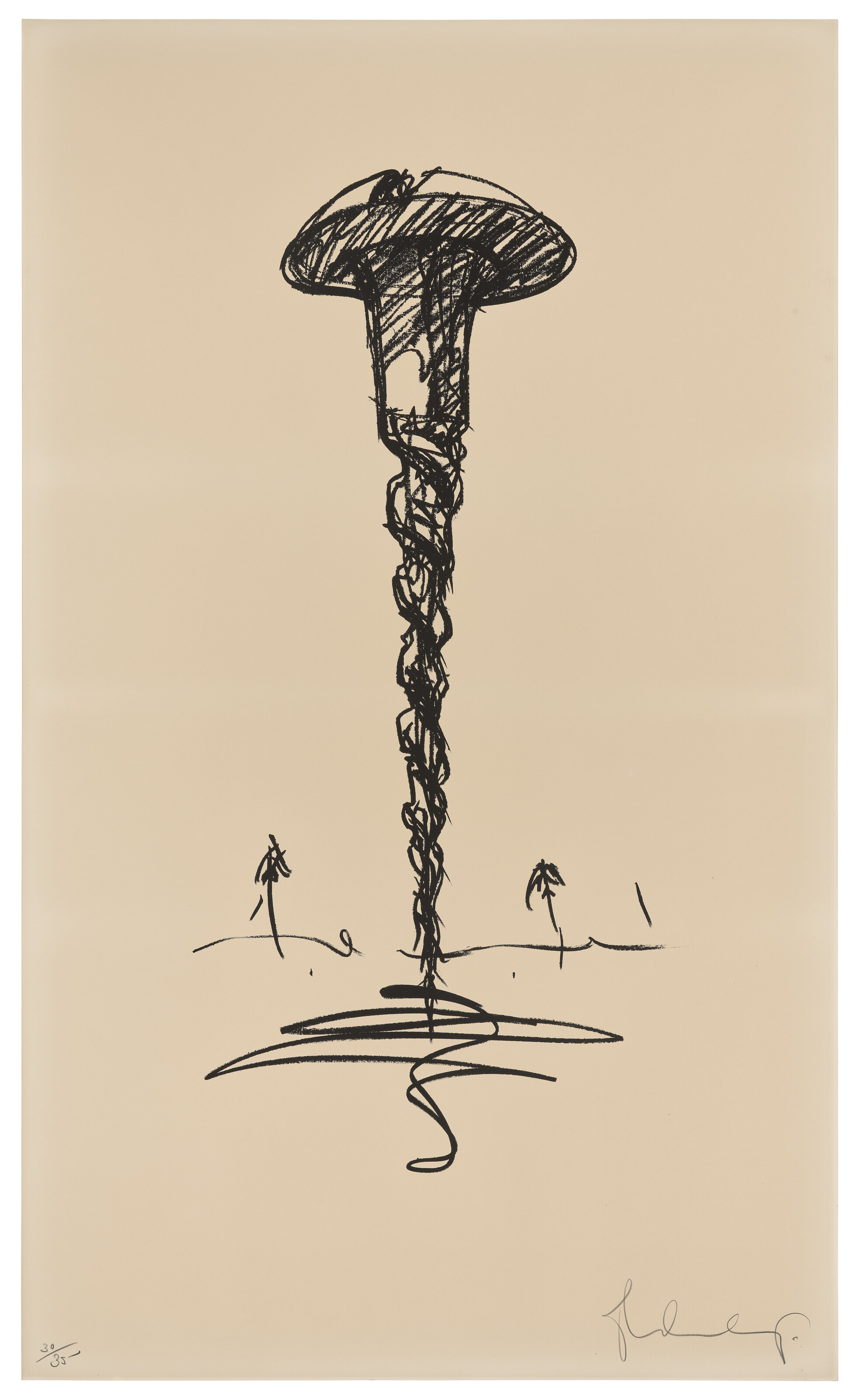 CLAES OLDENBURG (1929-2022), Colossal Screw in Landscape — Type 1