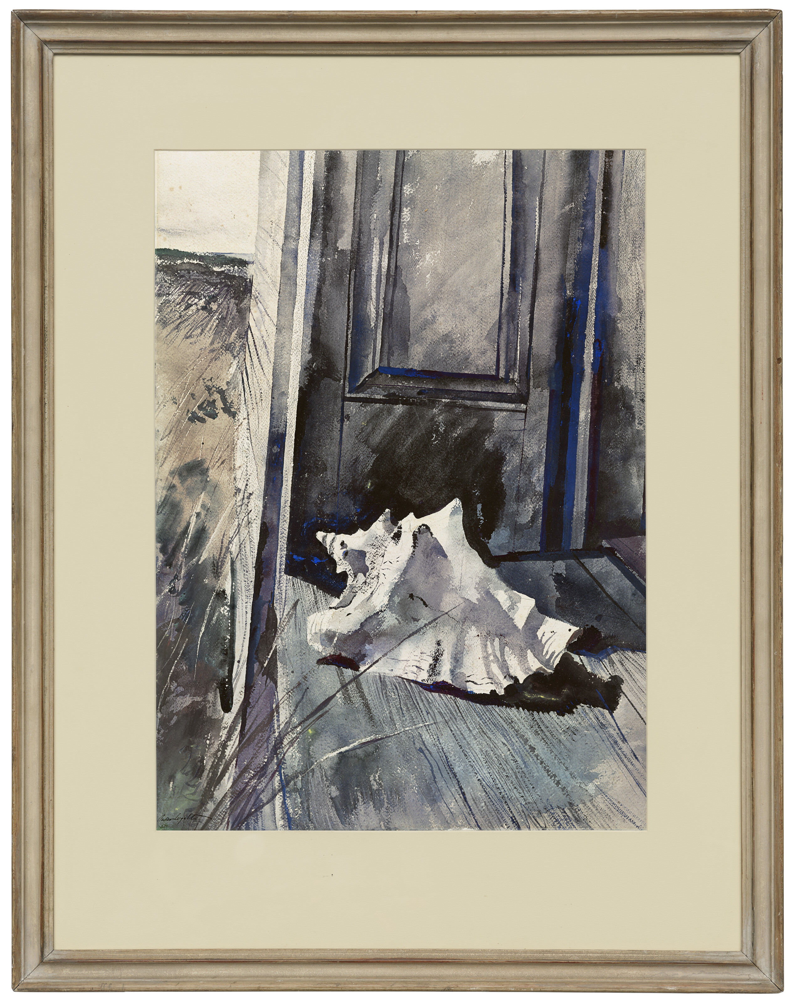 Andrew Wyeth、WITCH DOOR、希少画集画、新品高級額、額装付 Andrew Wyeth、WITCH DOOR、希少画集画、新品高級額、額装付