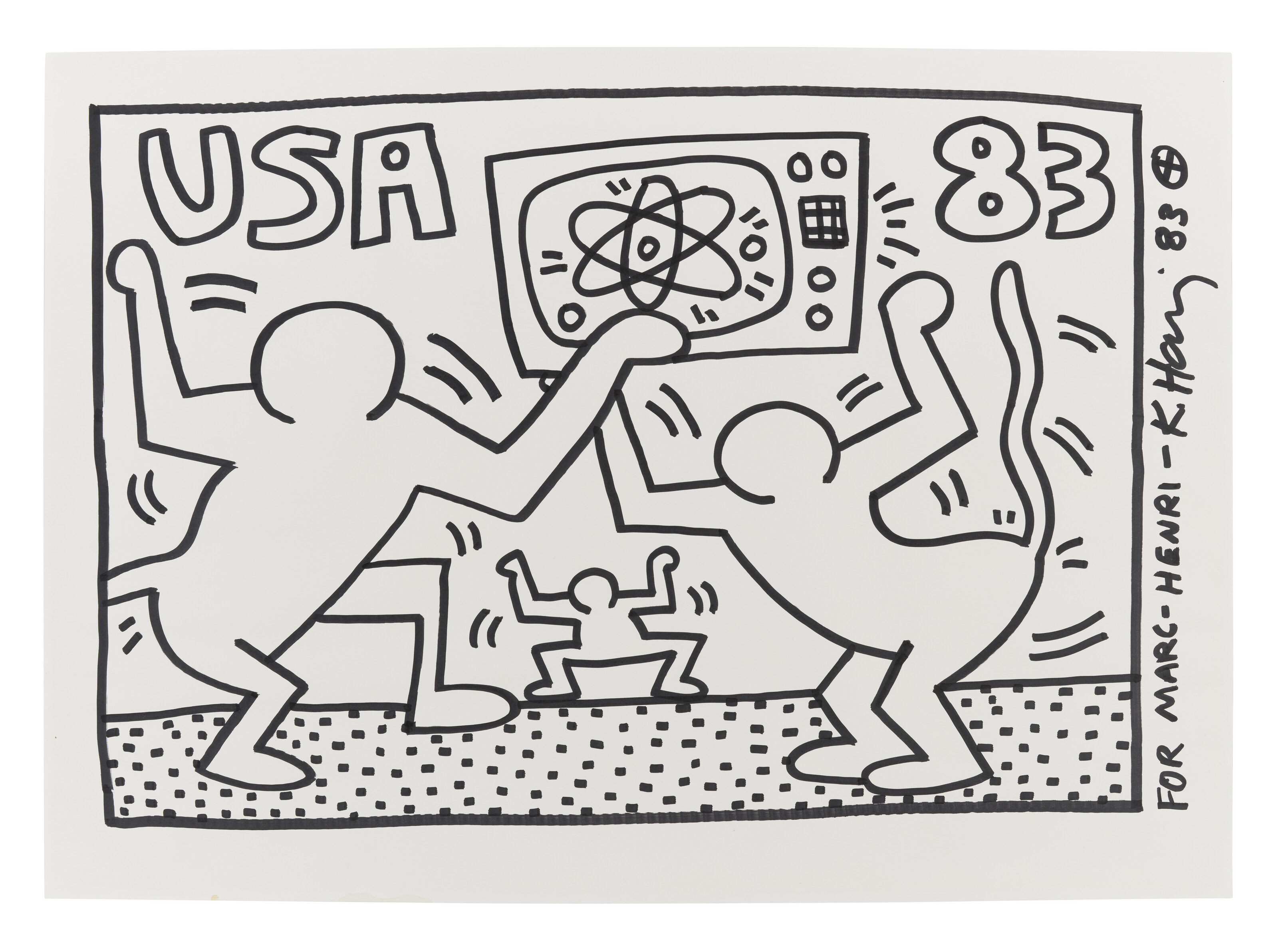 Keith Haring、No.83、希少画集画、新品額装付、状態良好 Yahoo!オークション - 野田弘志「THE 3」 希少画集画 状態良好
