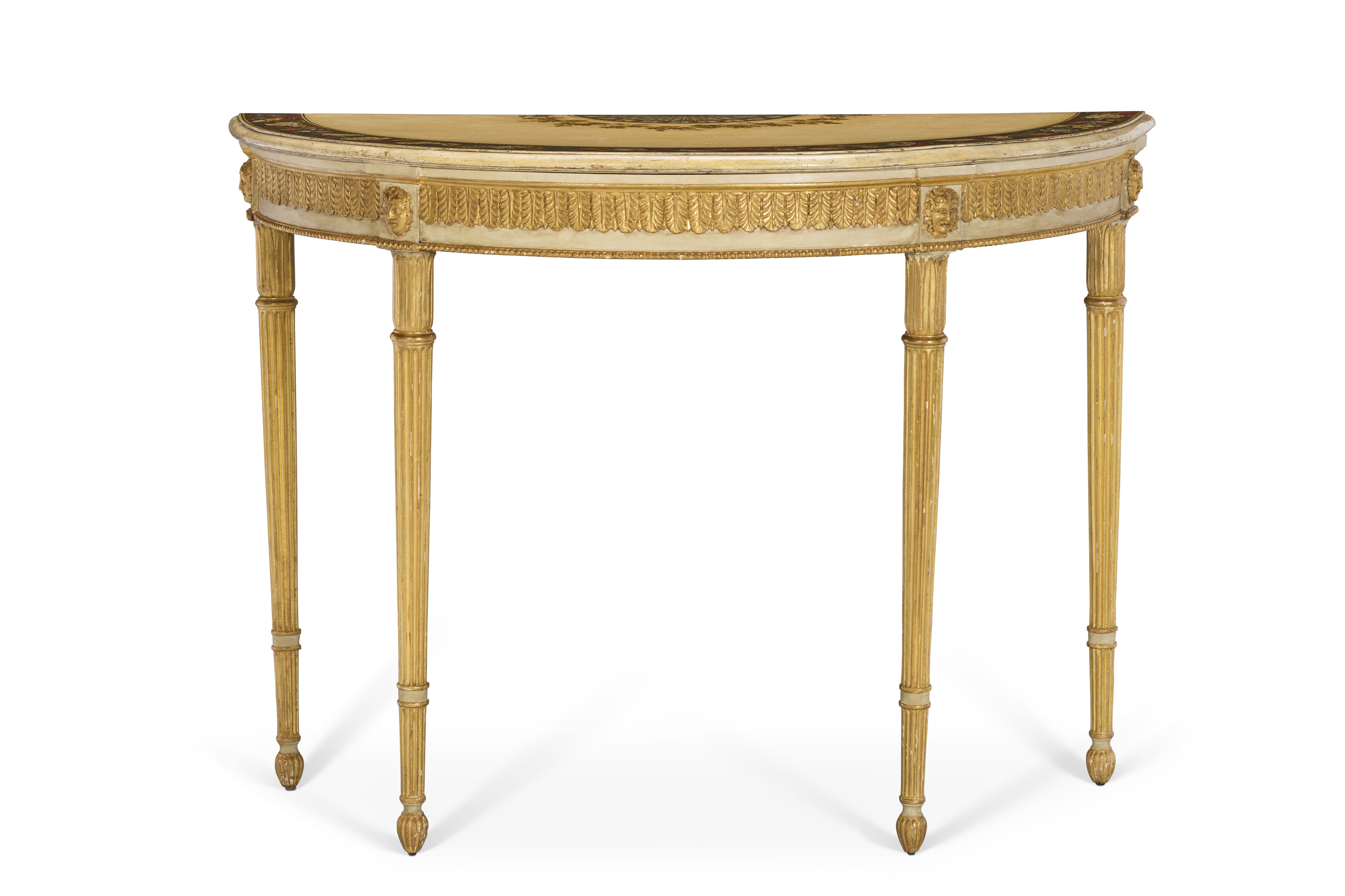 George III Demi Lune Console Table