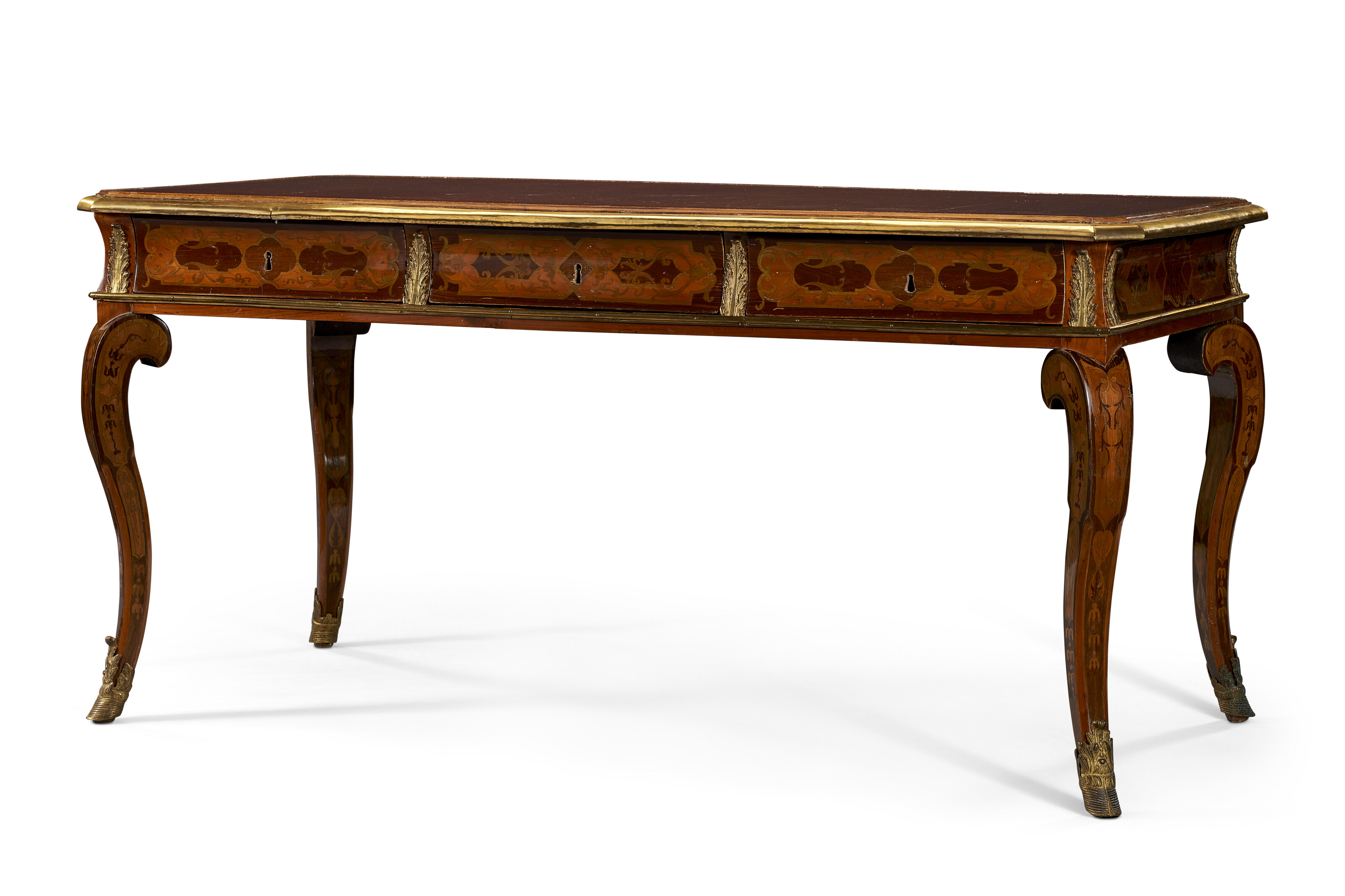 19th Century French Provincial Fruitwood Bureau Plat