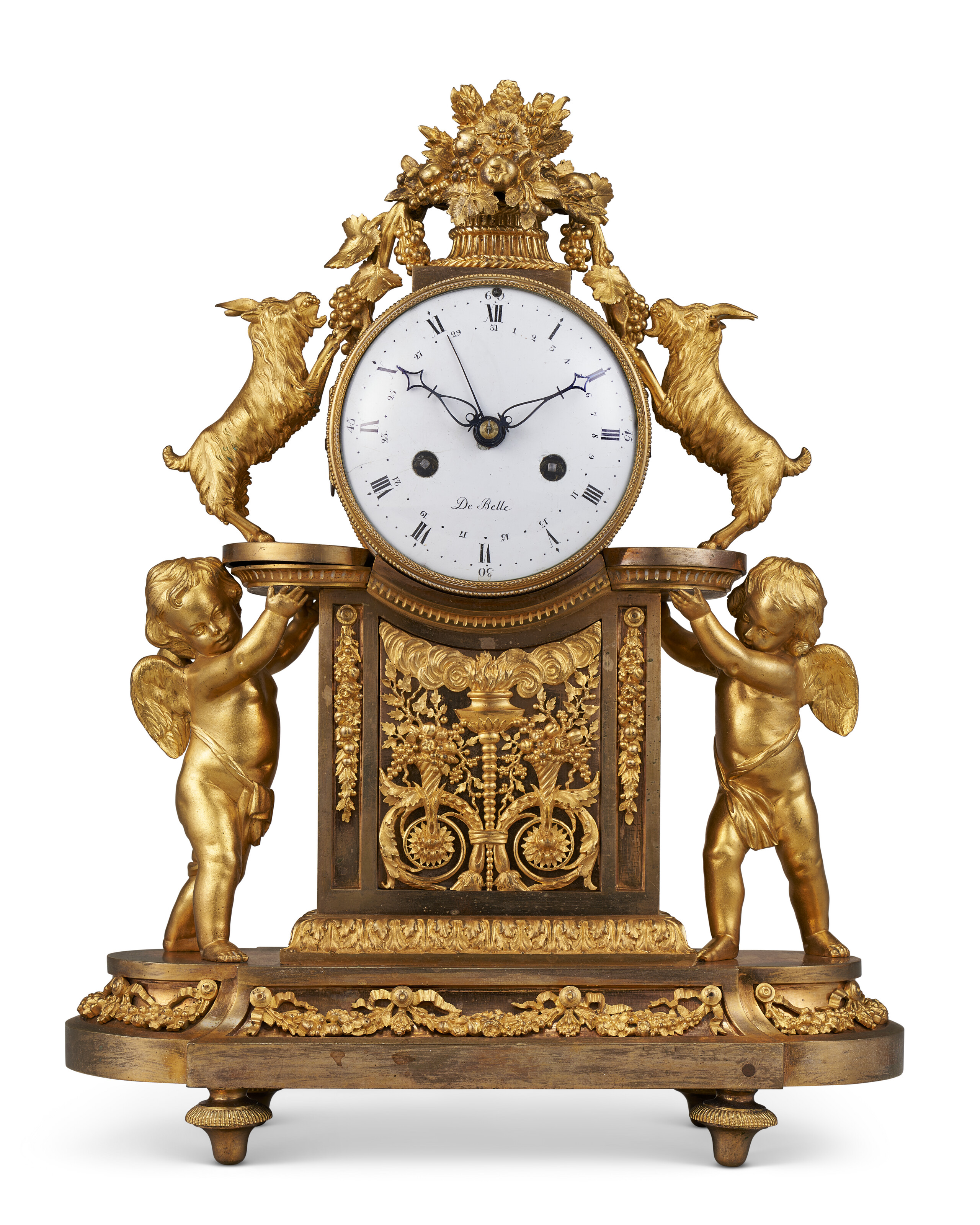 A LATE LOUIS XVI ORMOLU MANTEL CLOCK, BY JEAN-FRANCOIS DE BELLE