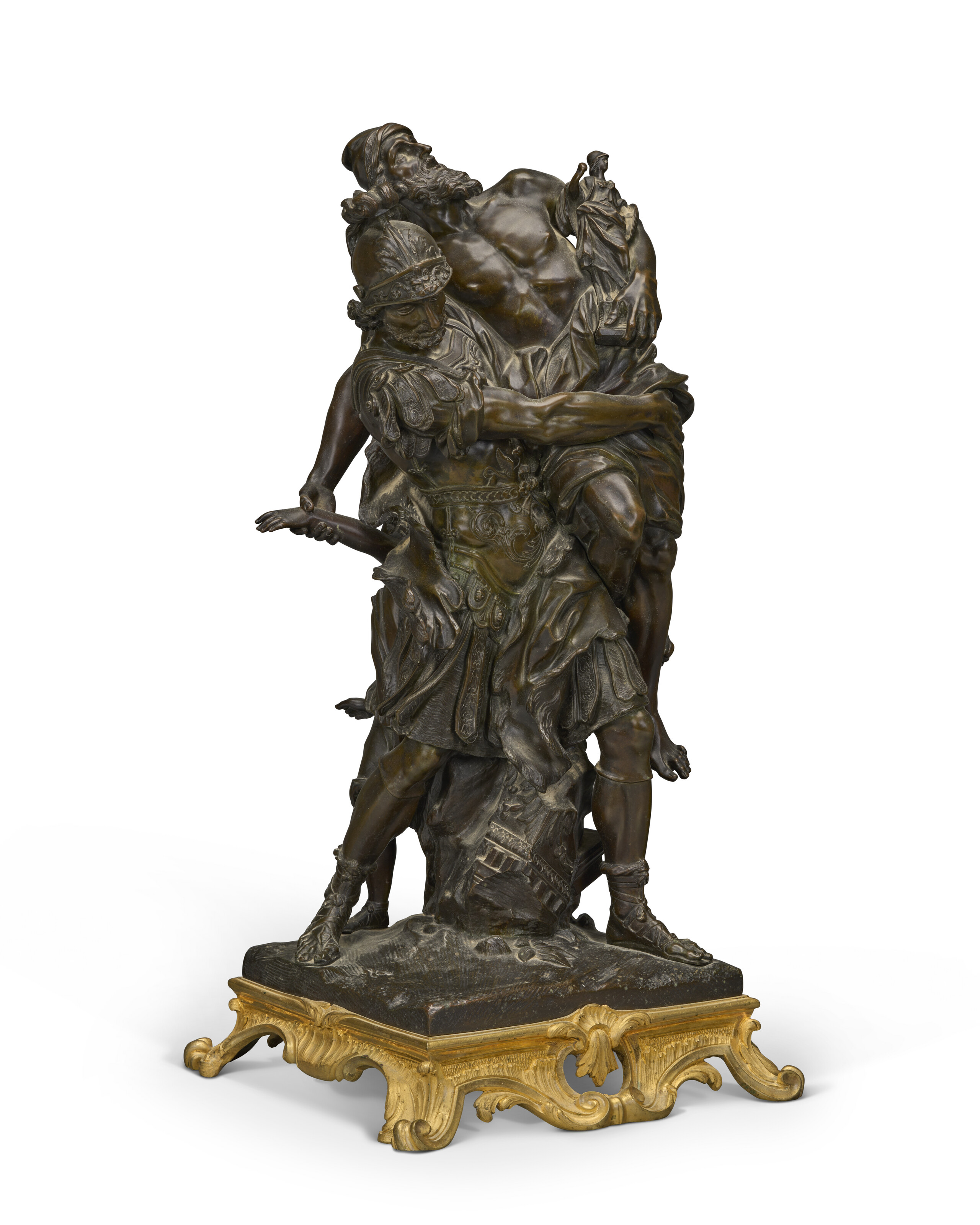 A PATINATED BRONZE GROUP OF AENEAS AND ANCHISES, LATE 19TH CENTURY |  Christie's, image size:2560x3200