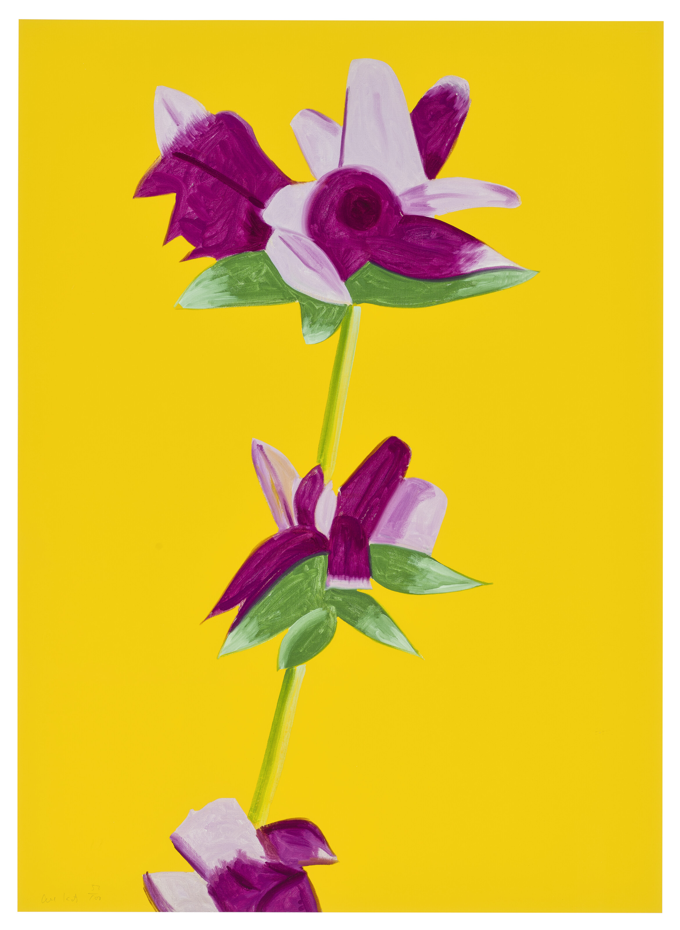 ALEX KATZ (B. 1927), Azaleas on Yellow, from Flowers | Christie's