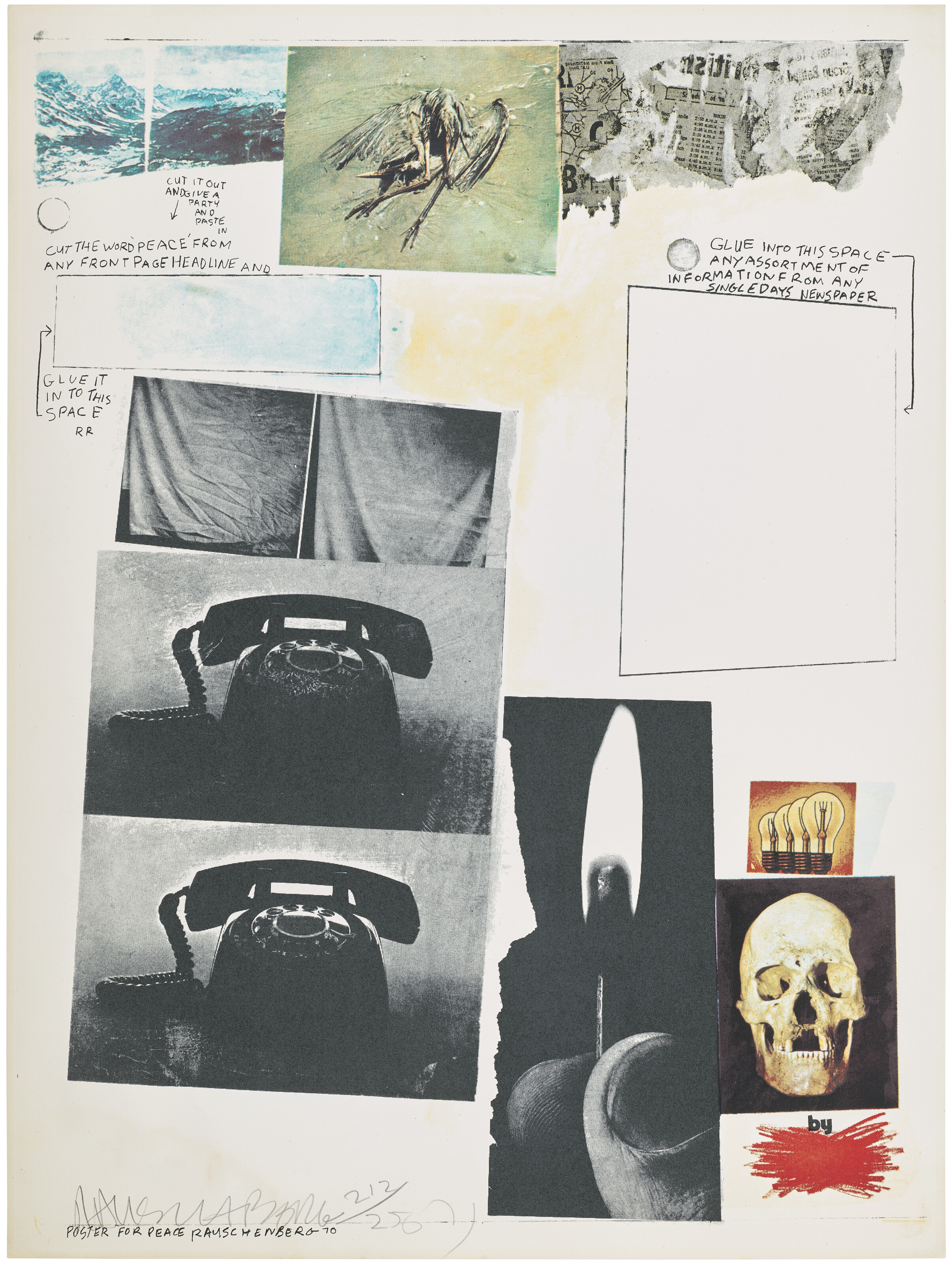 ROBERT RAUSCHENBERG (1925-2008), Poster for Peace | Christie’s