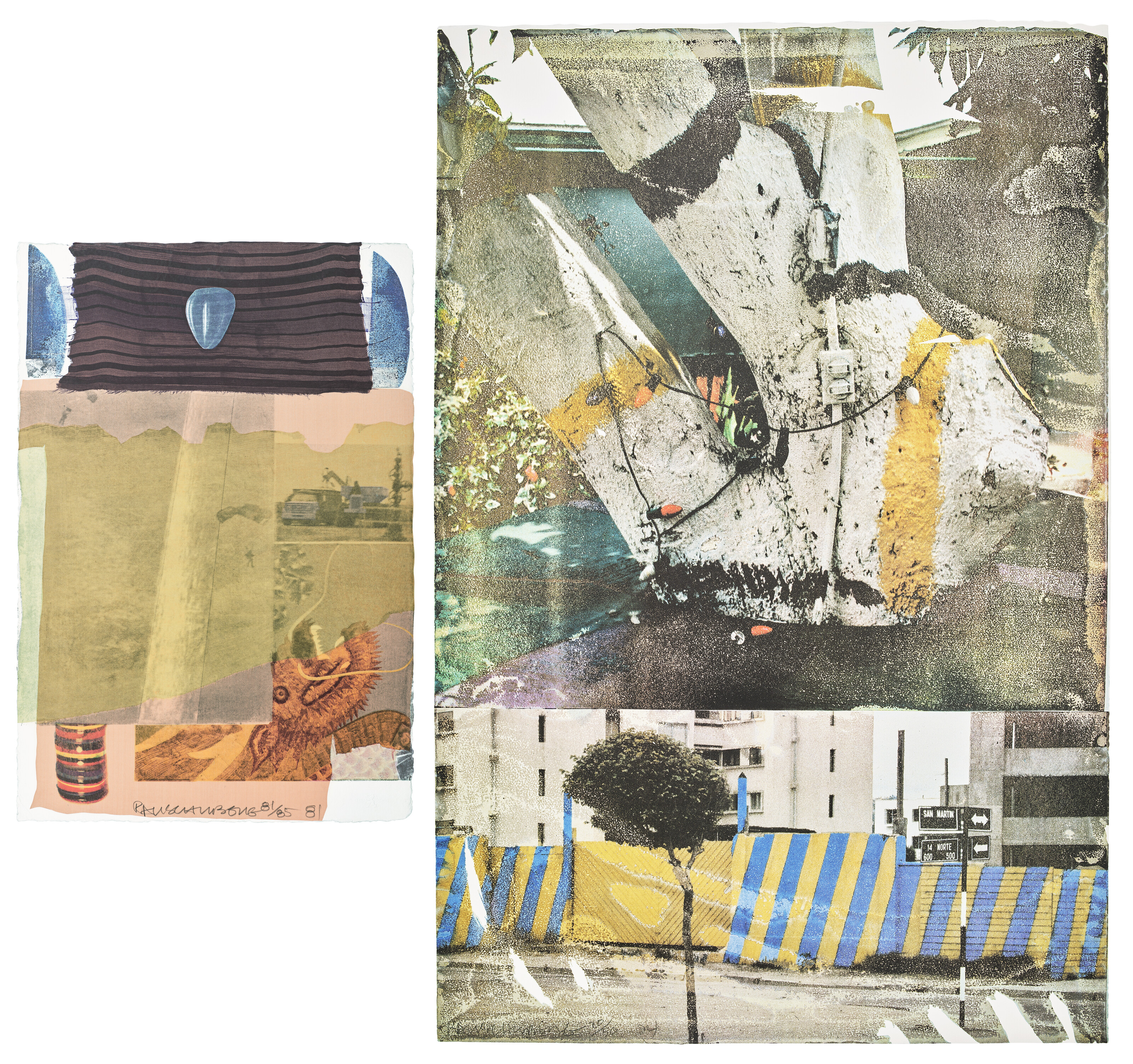 Catalog image of Two prints by the artist