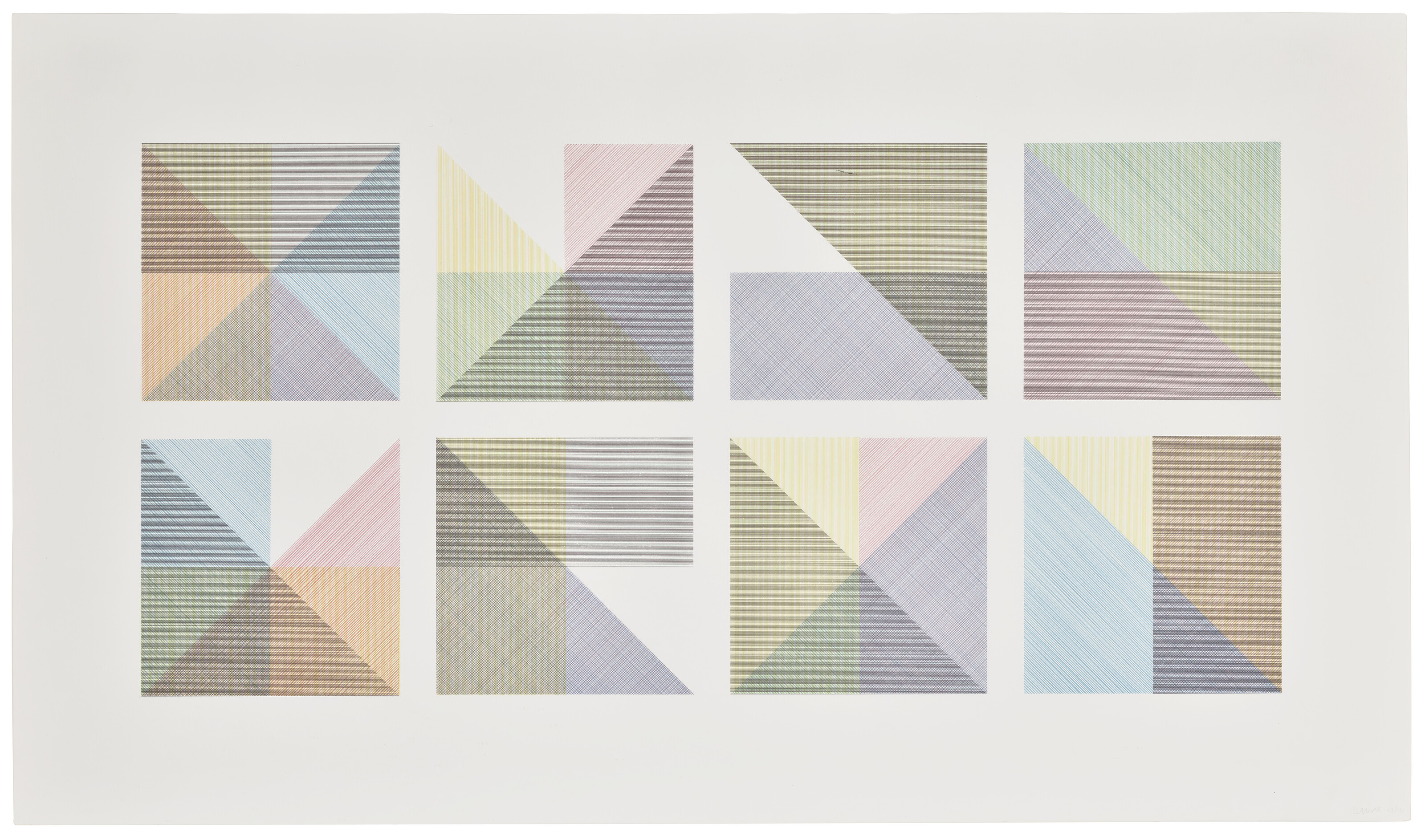 Sol LeWitt: Fotografia アート写真集 110: SOL LEWITT, Asymmetrical Pyramids (six works) < Post
