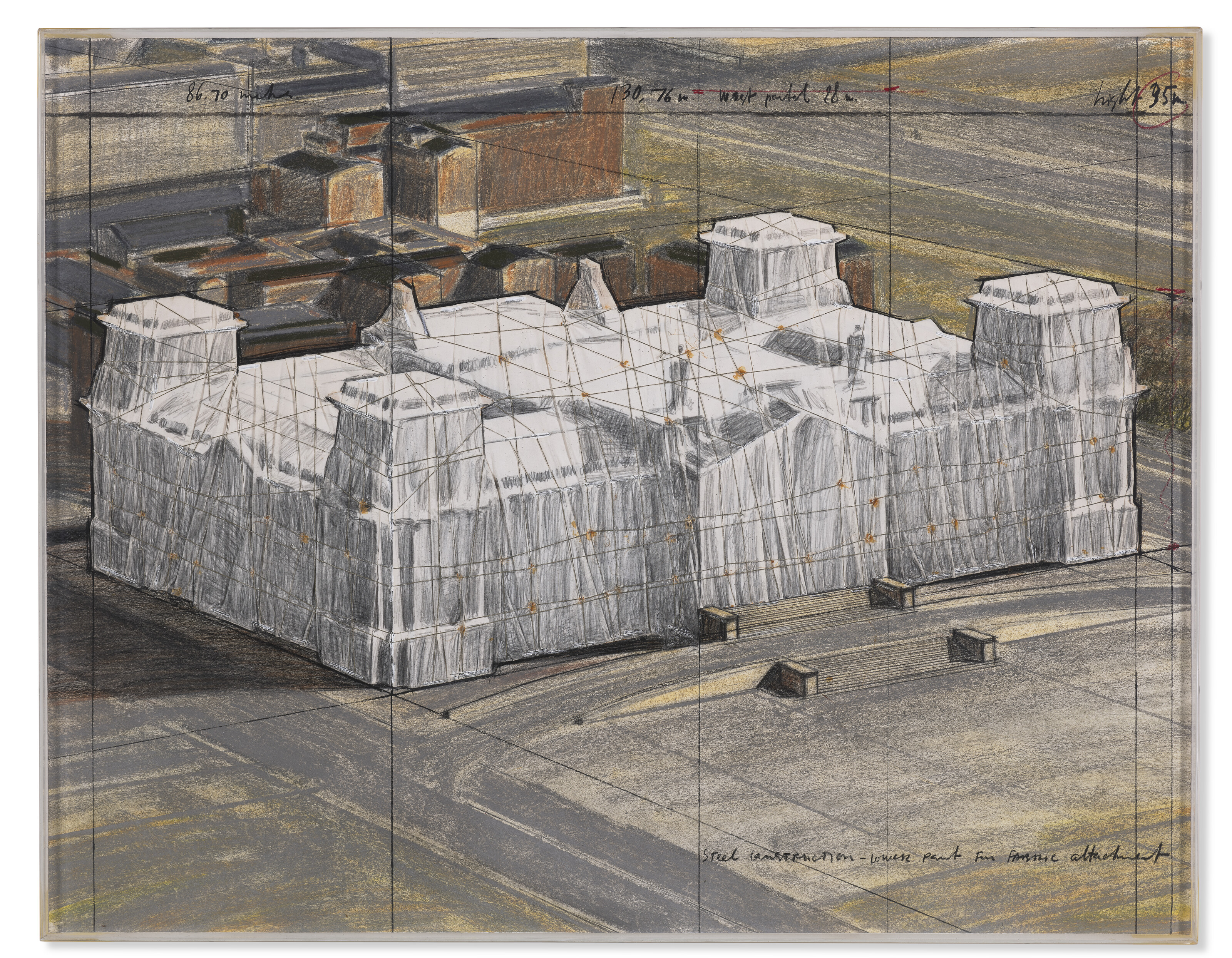 CHRISTO (1935-2020), Wrapped Reichstag (Project for Der Deutsche