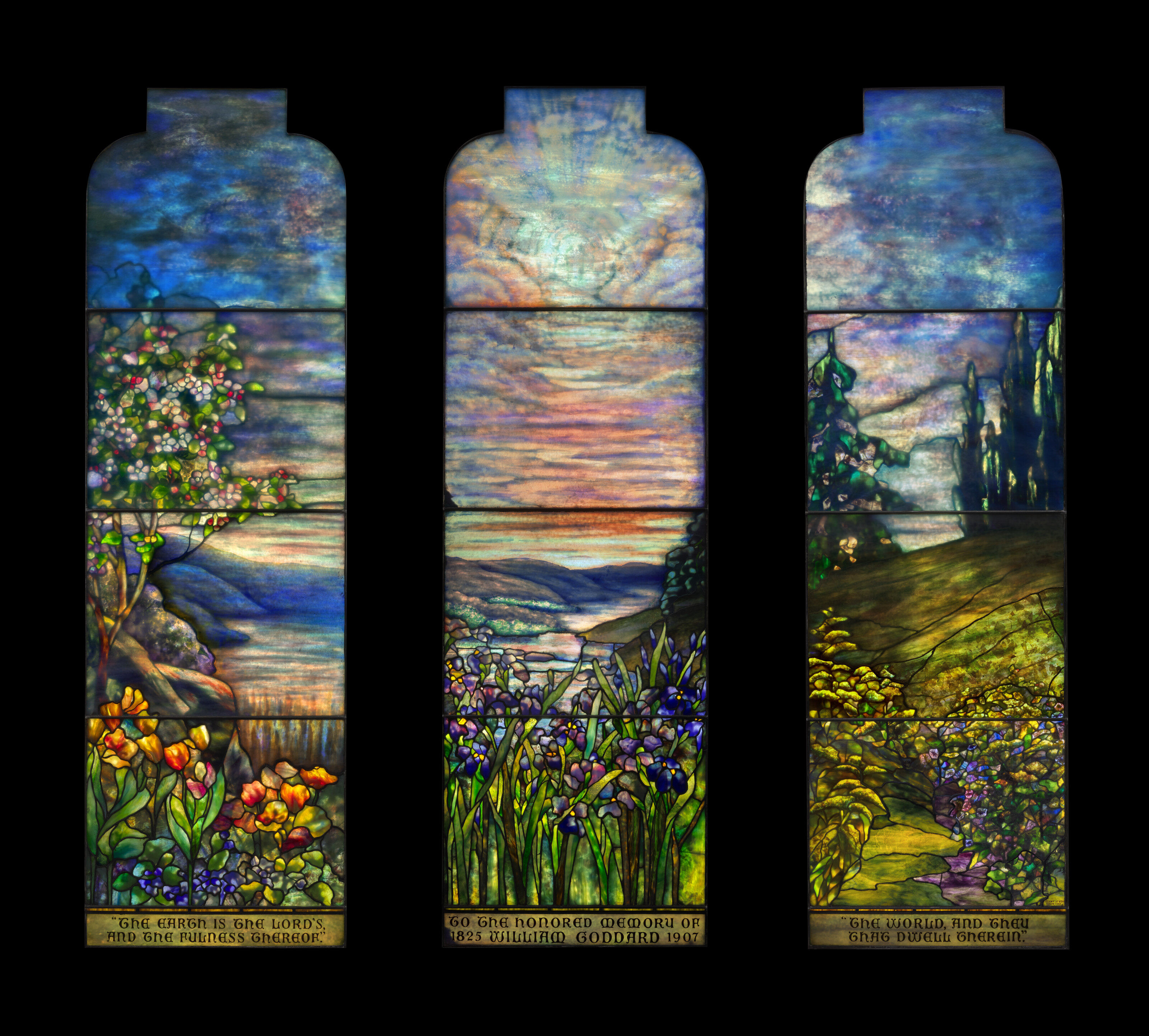 Tiffany Studios, The Goddard Memorial Window for St. Luke's Episcopal Church, East Greenwich, Rhode Island, 1909-10, sold for $4,285,000 on 12 June 2025 at Christie's in New York