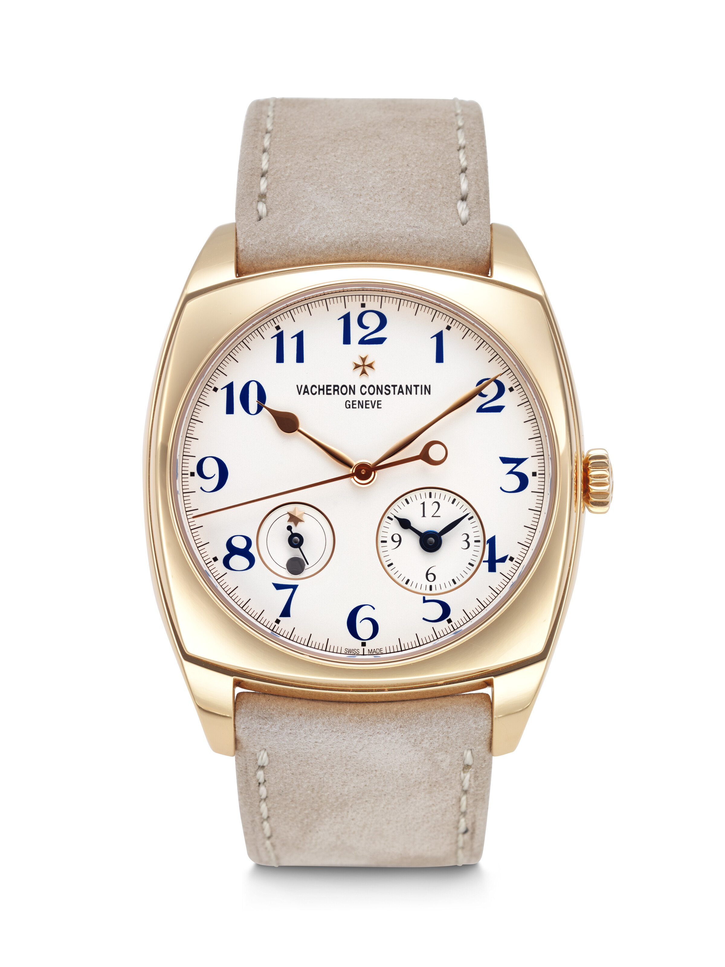 VACHERON CONSTANTIN, IMPRESSIVE PINK GOLD DUAL TIME 'HARMONY', REF