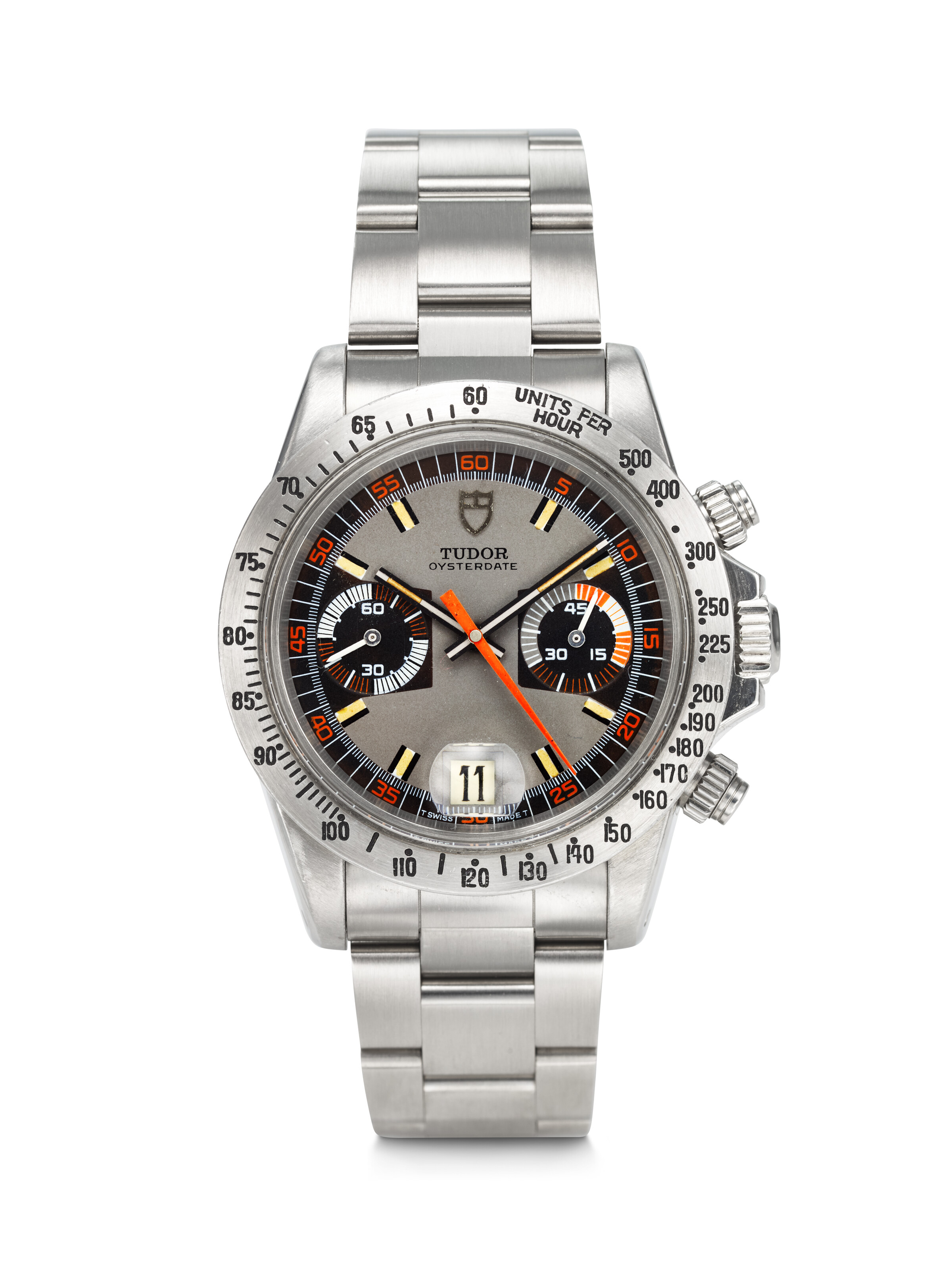 TUDOR, STAINLESS STEEL CHRONOGRAPH 'MONTE-CARLO' WITH DATE, REF