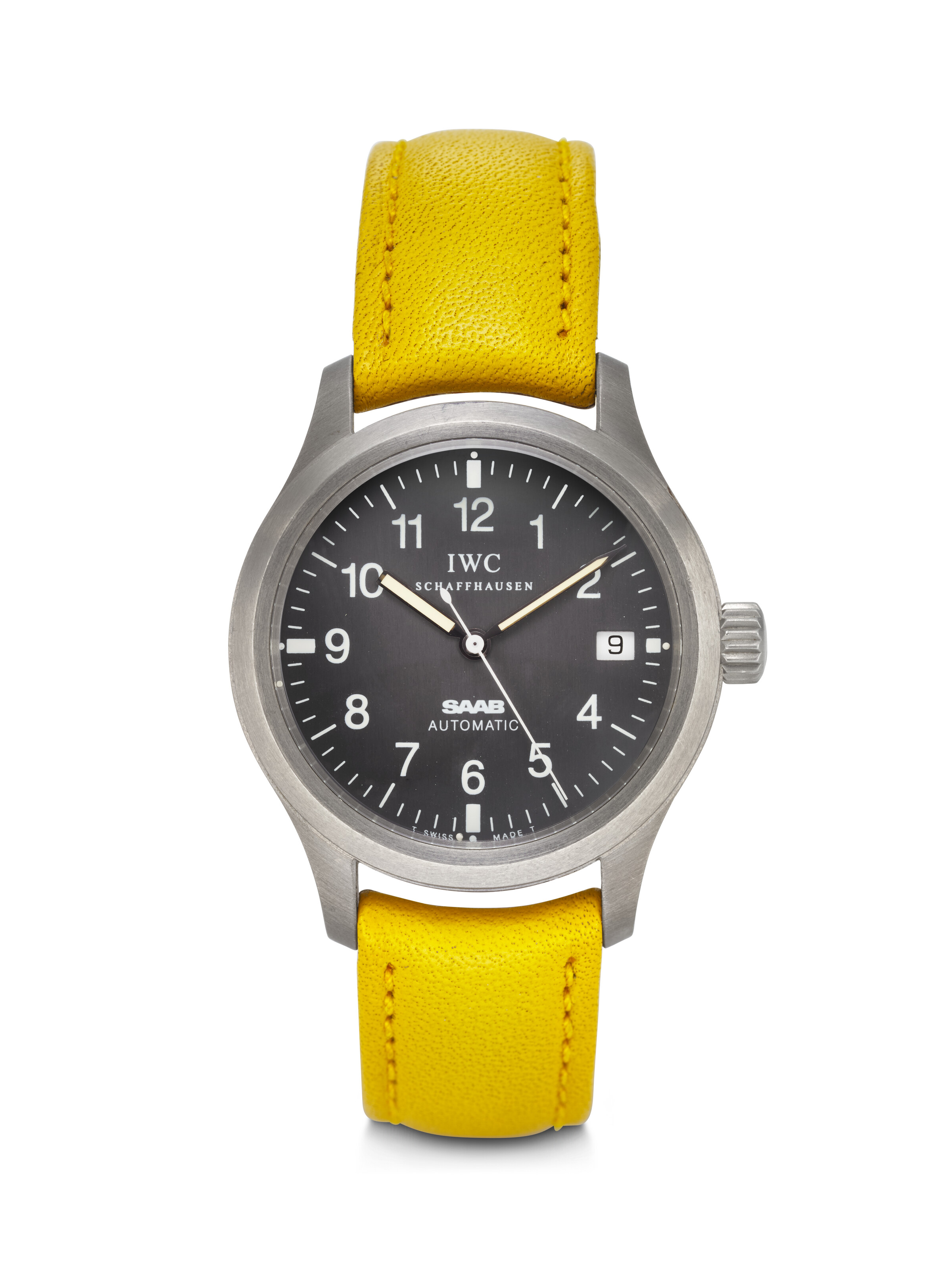 IWC, FOR SAAB, EXTREMELY RARE AND DESIRABLE LIMITED EDITION