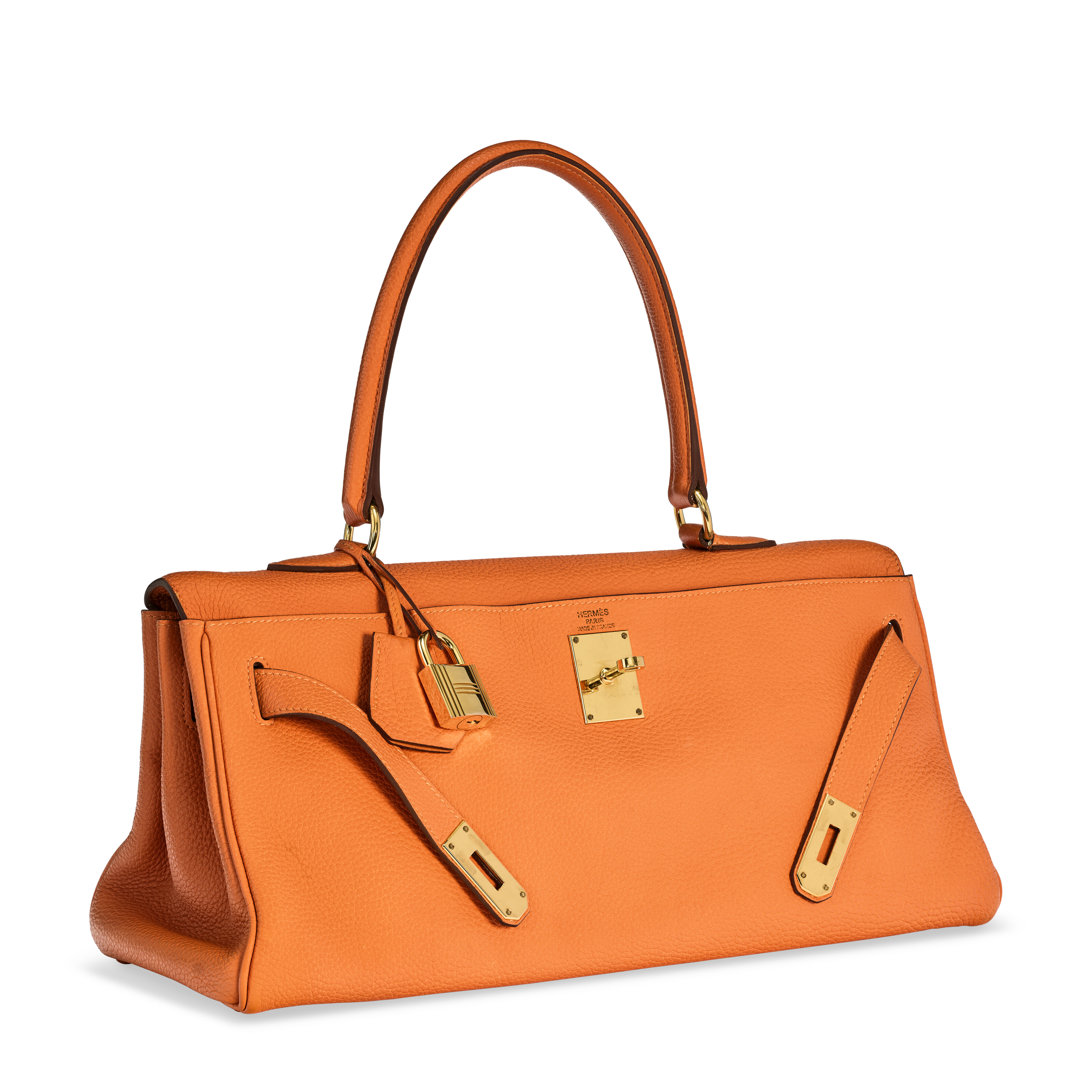 AN ORANGE H TOGO LEATHER JPG SHOULDER KELLY 42 II WITH GOLD - Main Image