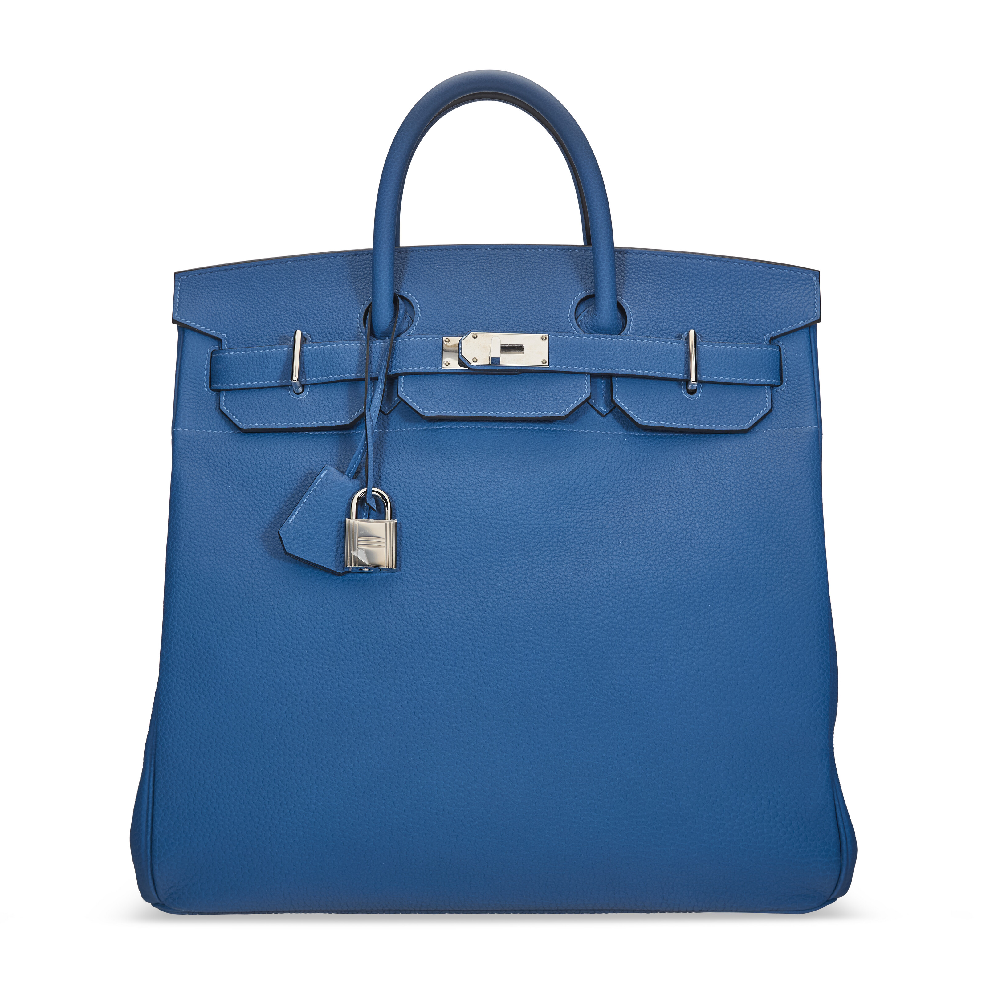 A LIMITED EDITION CABAN BLEU NUIT SWIFT LEATHER FEUTRE, NEW WHITE