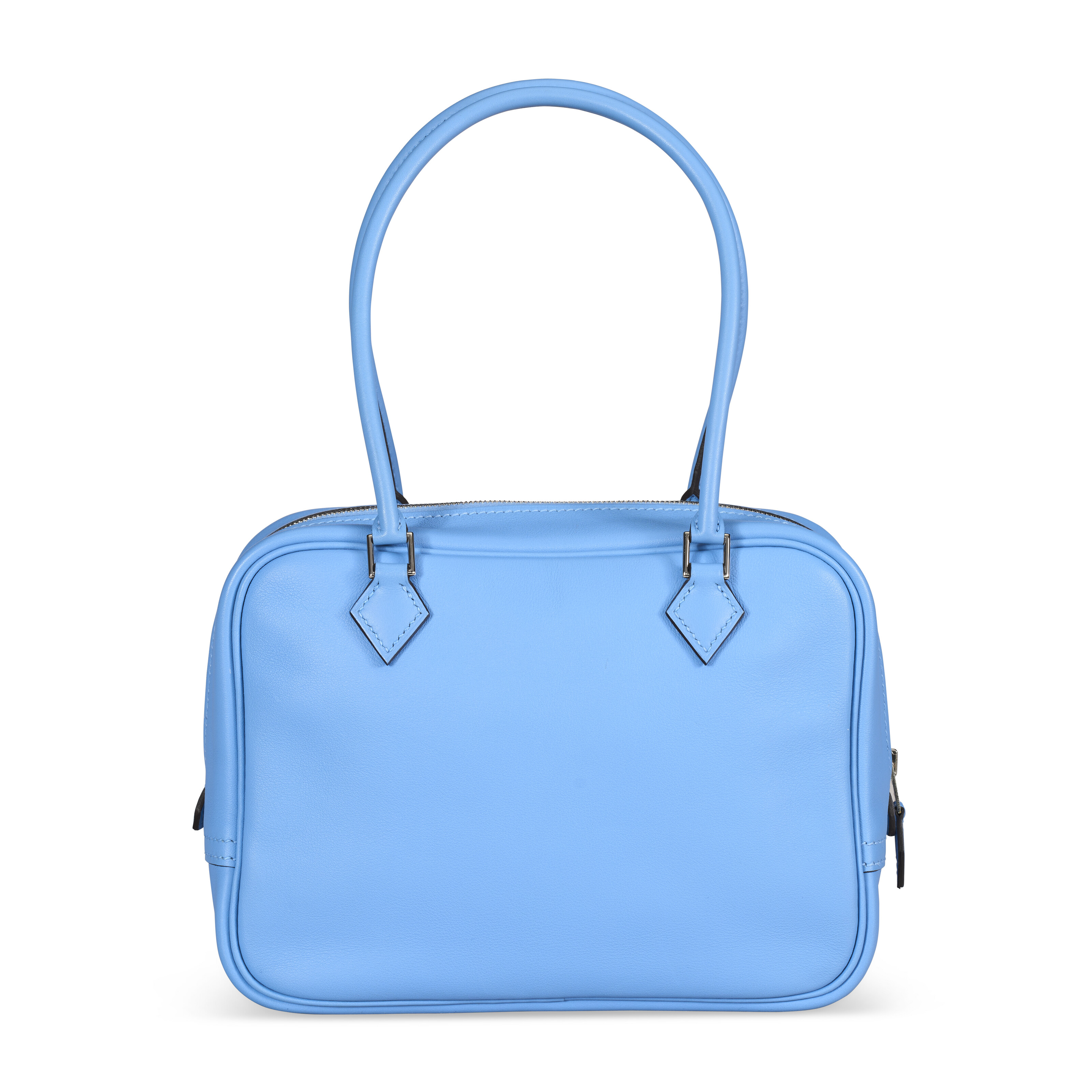 A BLEU PARADISE SWIFT LEATHER MINI PLUME II WITH PALLADIUM