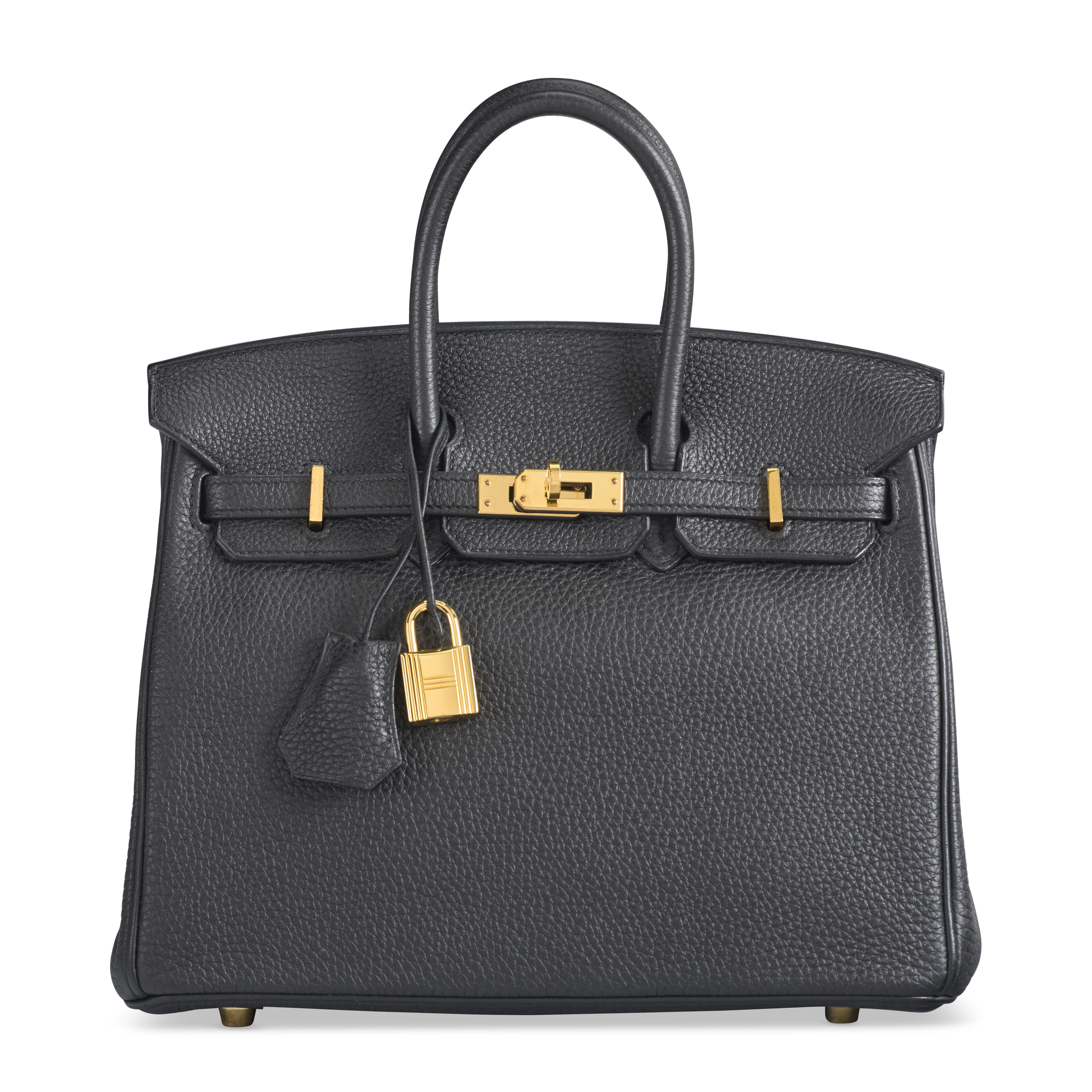 A BLACK CALF BOX LEATHER RETOURNÉ KELLY 32 WITH GOLD HARDWARE