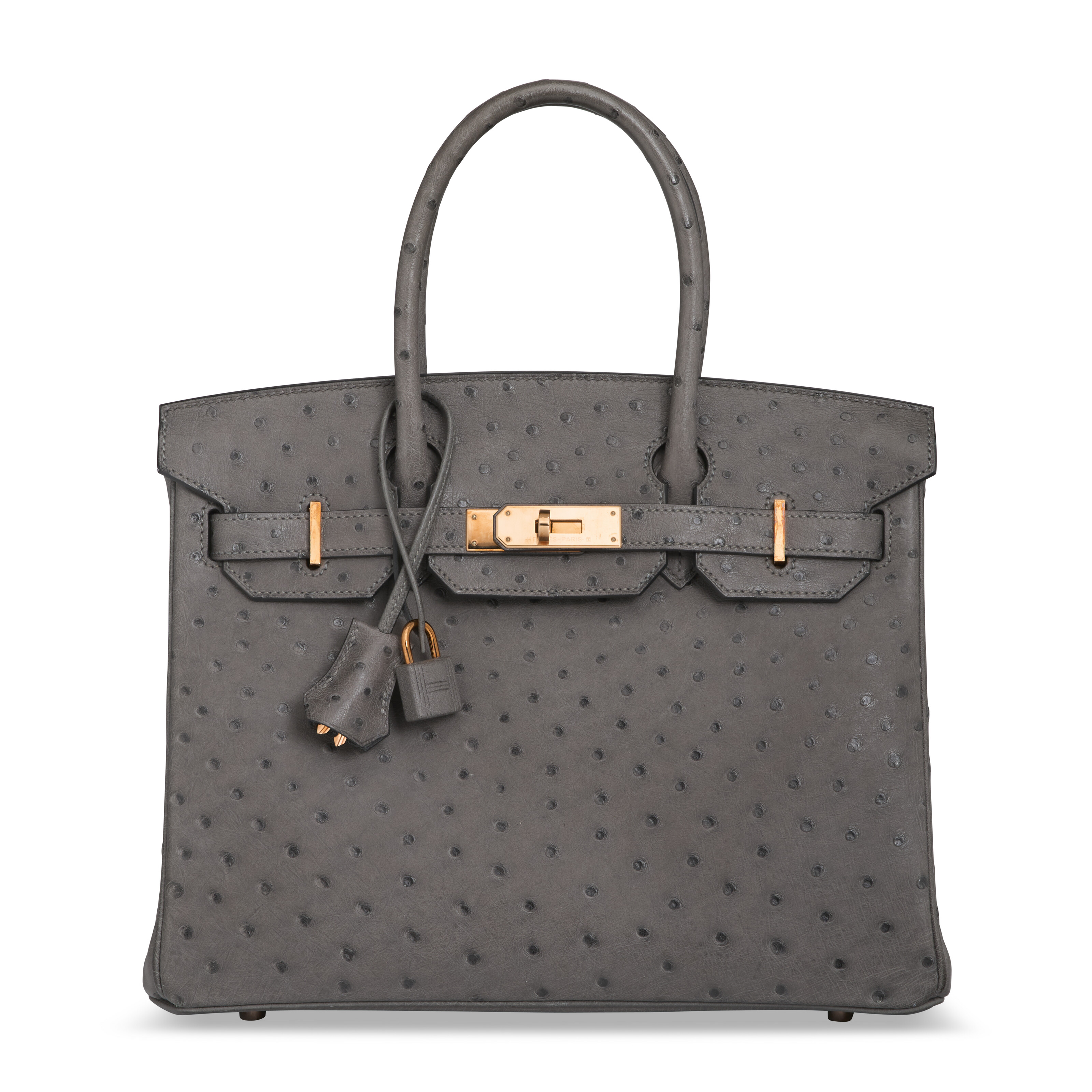 A LIMITED EDITION GRIS MISTY TOGO LEATHER COUP DE SOLEIL HAC