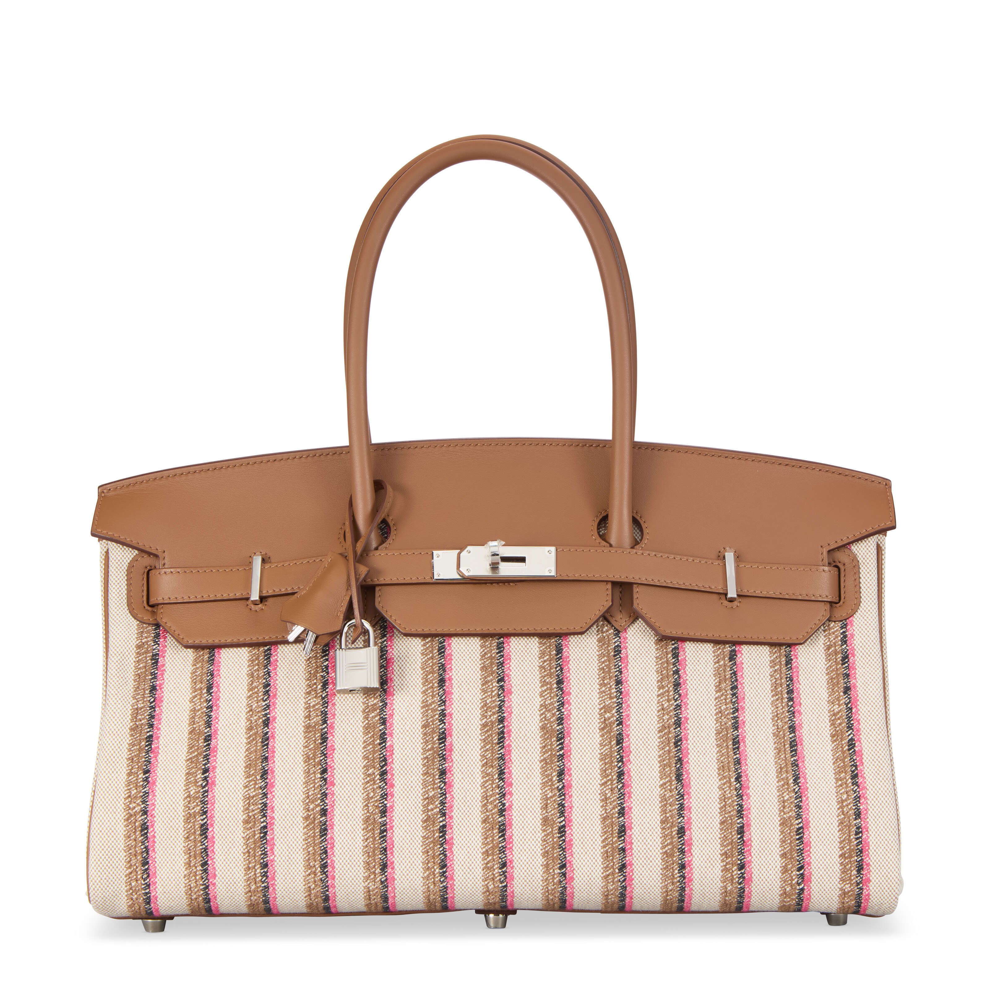 A BEIGE NEPAL CALF BOX LEATHER BIRKIN 30 WITH GOLD HARDWARE