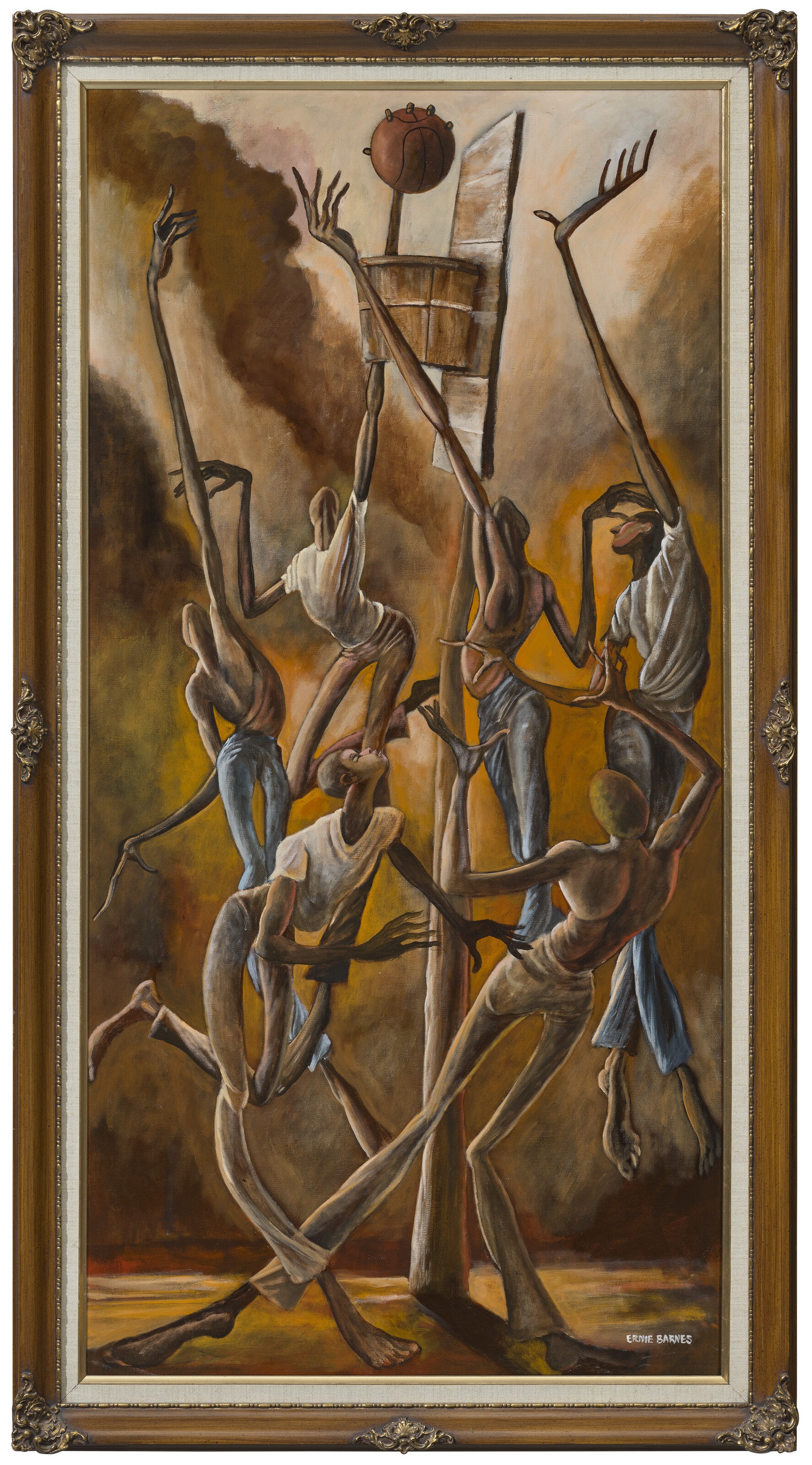 ERNIE BARNES (1938-2009), 3 on 3 | Christie's