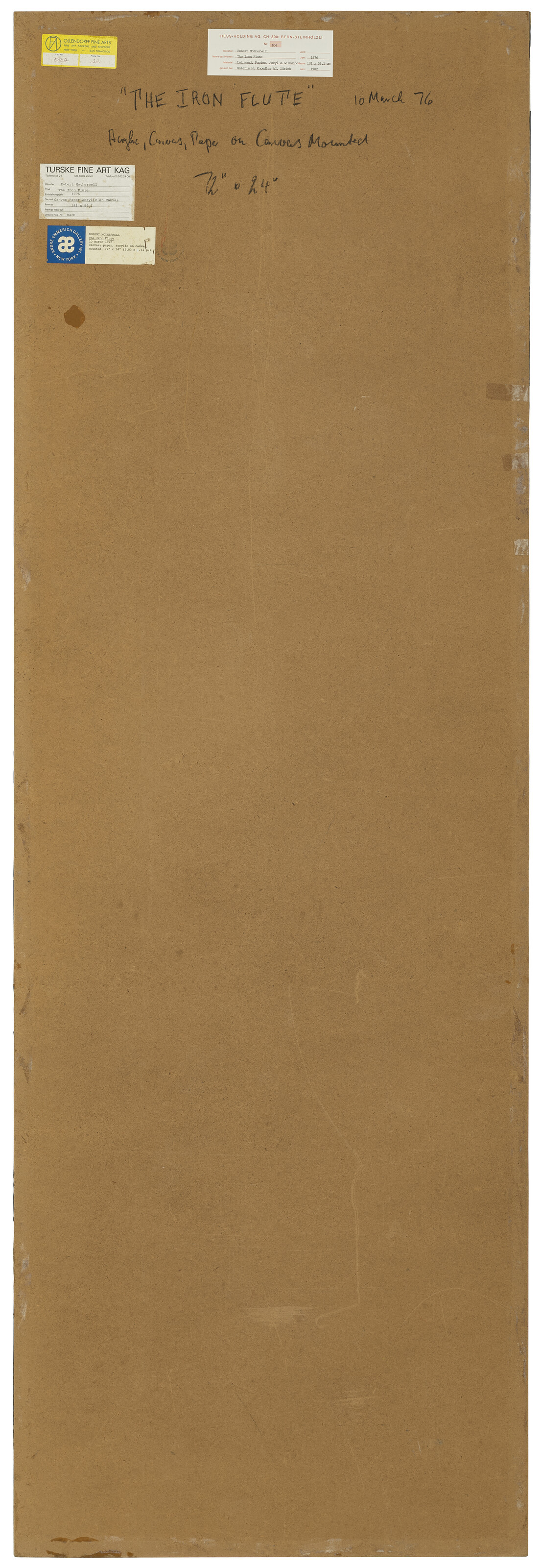 ROBERT MOTHERWELL (1915-1991), The Iron Flute | Christie's