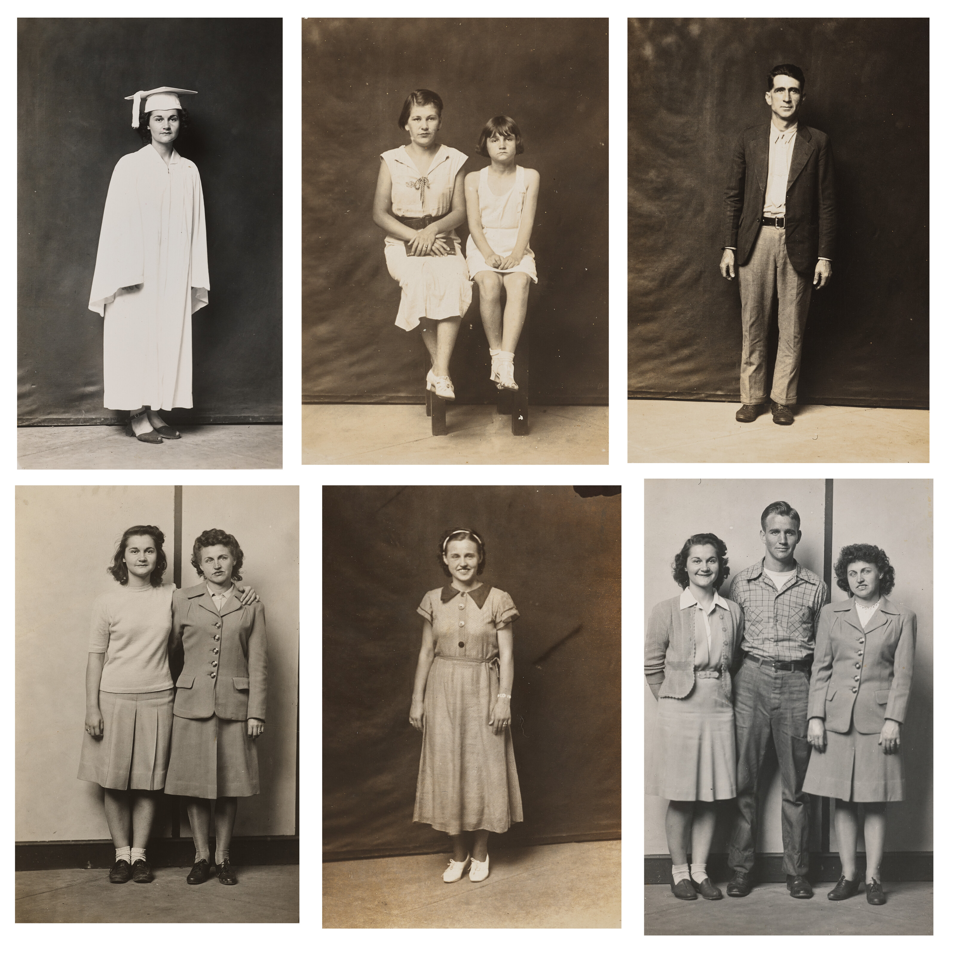MIKE DISFARMER (1884-1959), A Group of Nine Portraits, Heber 