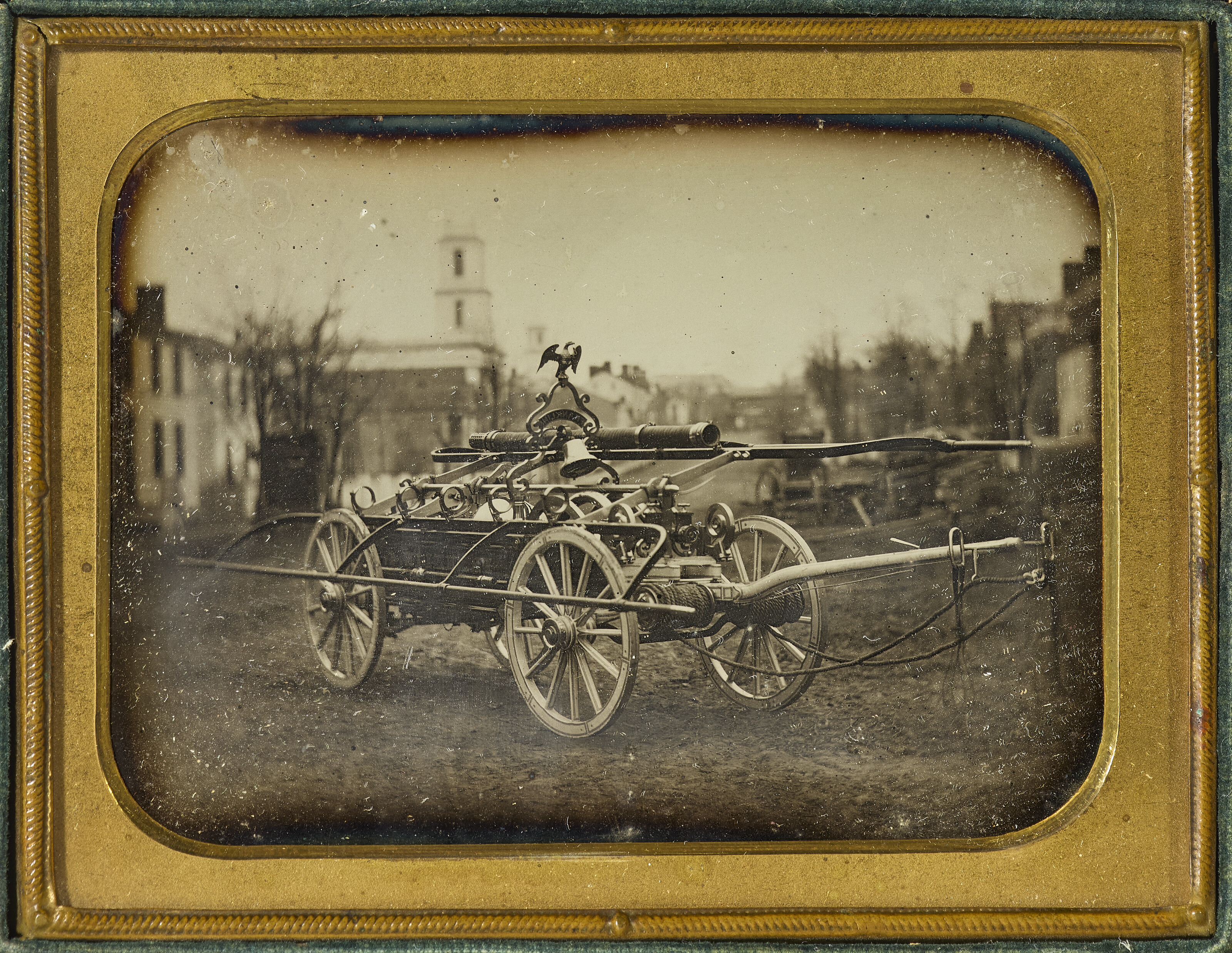 UNKNOWN PHOTOGRAPHER, Farmer and Wife, with a Shovel, 1843