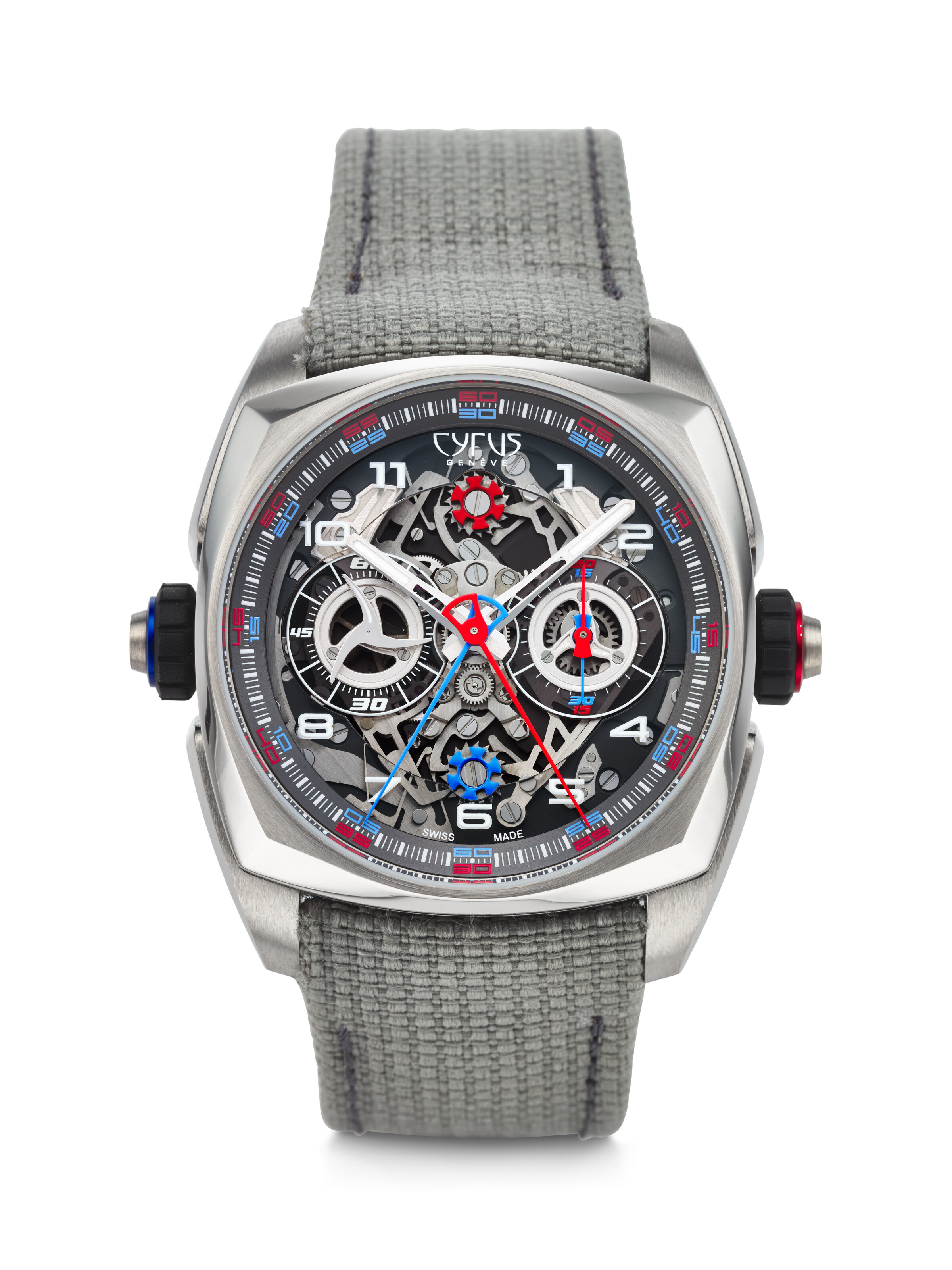 CYRUS, LIMITED EDITION TITANIUM DUAL MONOPUSHER CHRONOGRAPH 'KLEPCYS ...