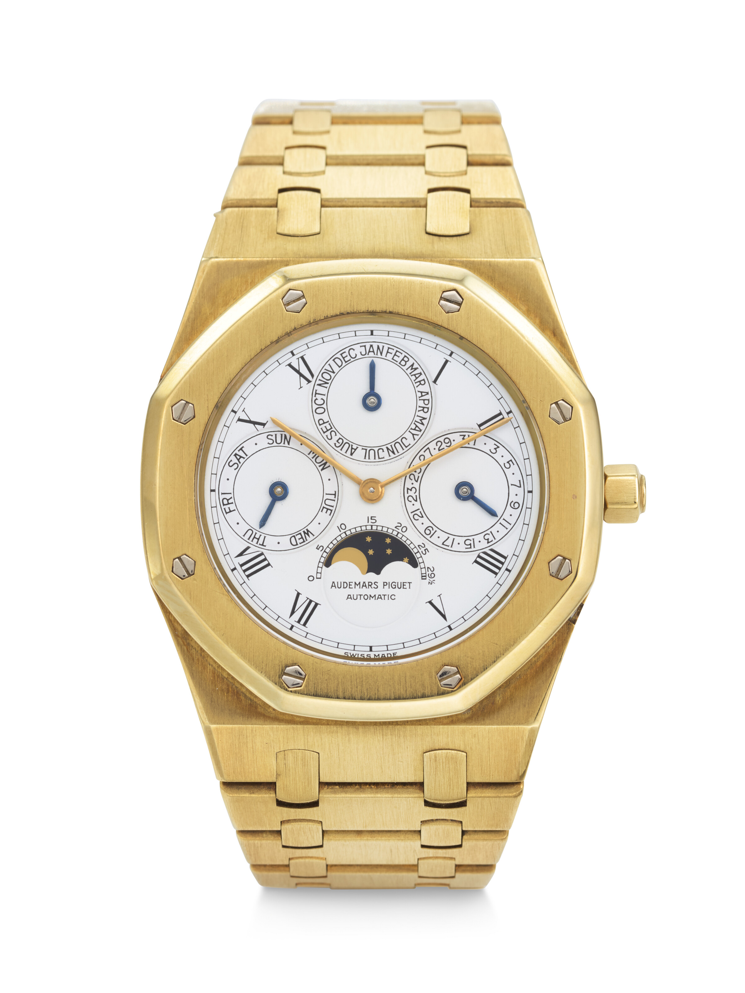 AUDEMARS PIGUET VERY RARE 18K YELLOW GOLD PERPETUAL CALENDAR #39 ROYAL