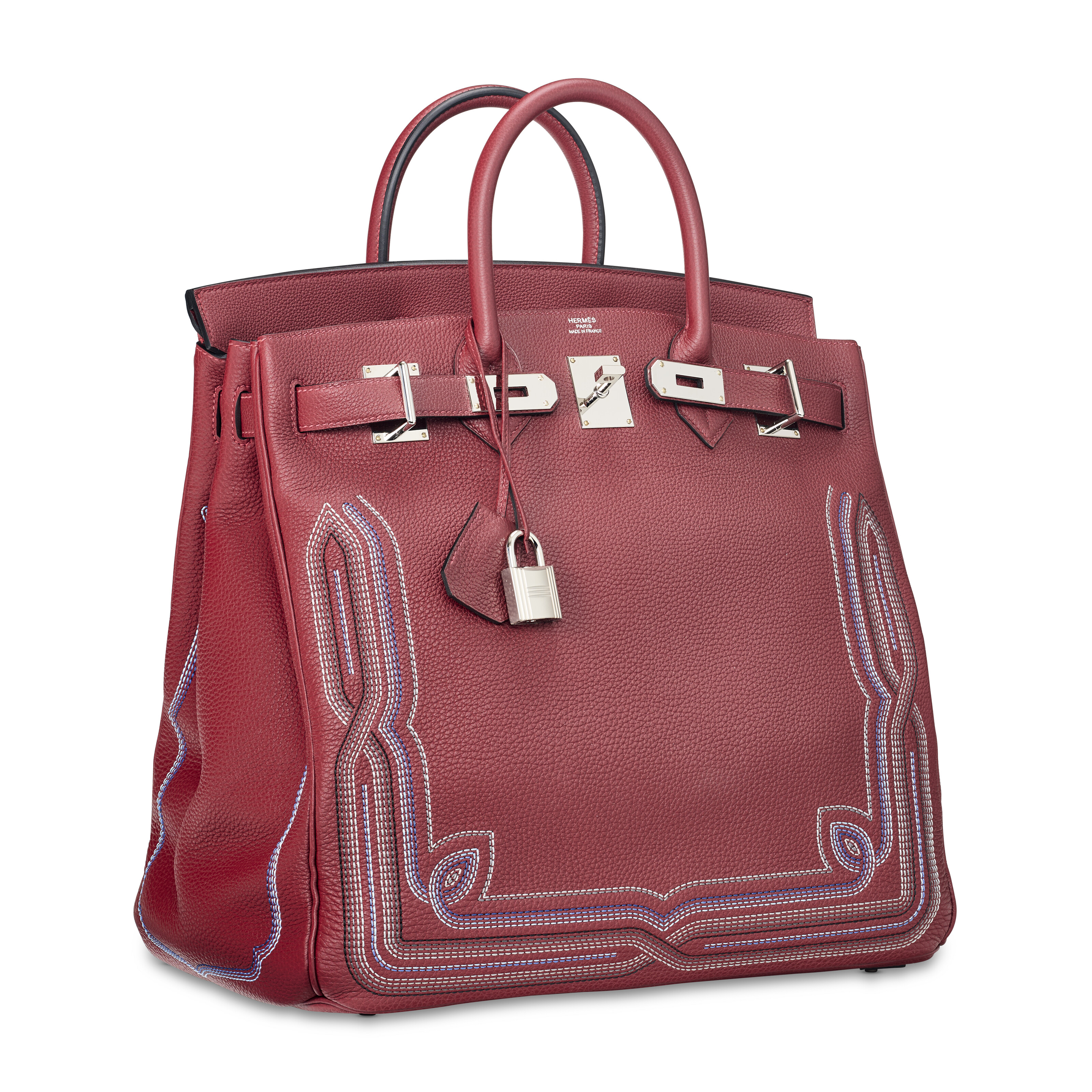 超レア HERMES エルメス パドックポーチ テラコッタ 正規品 幻の逸品 A LIMITED EDITION ROUGE H EMBROIDERED TOGO WESTERN HAC BIRKIN 40