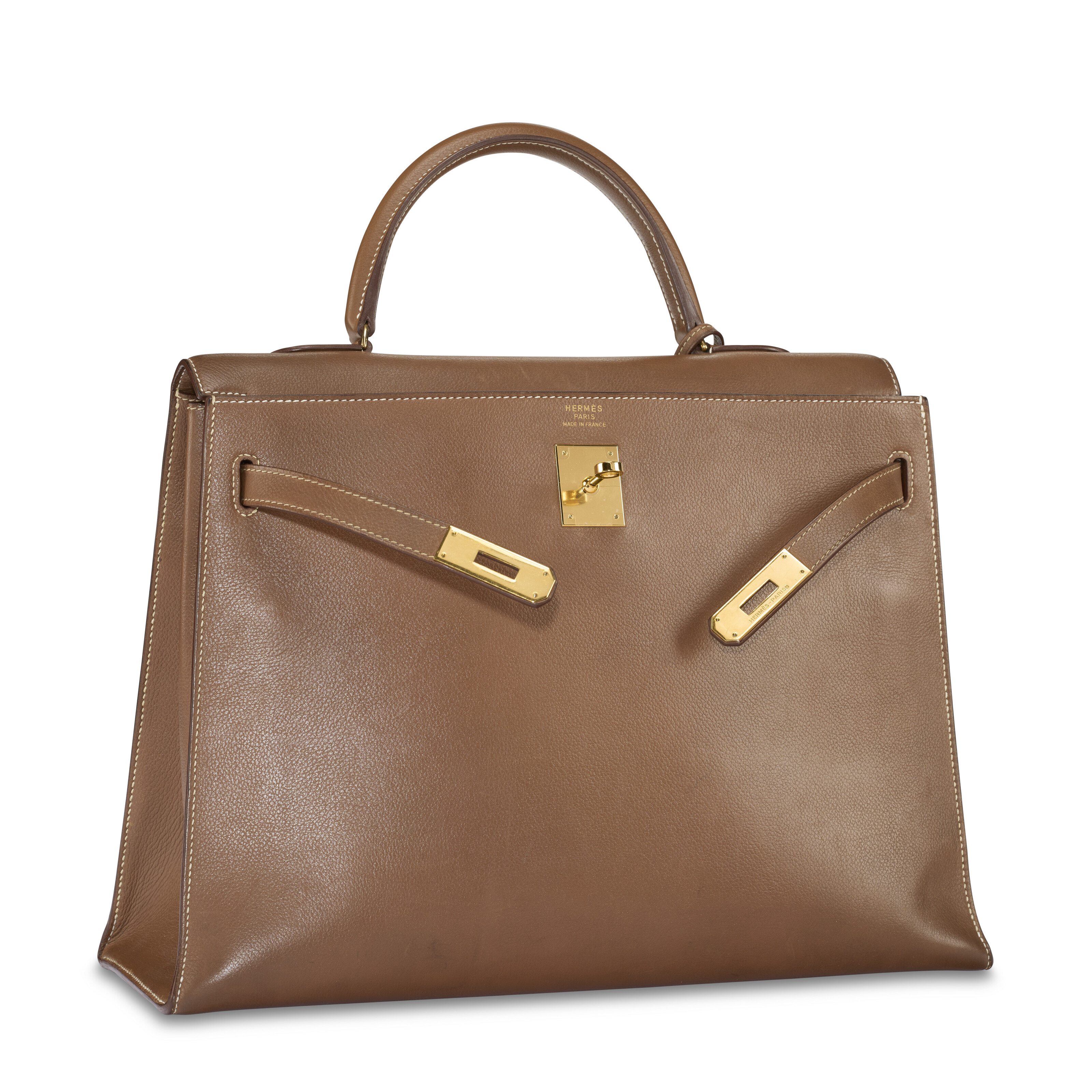 HERMES ケリー バングル ブラウン HERMES（エルメス） ブレスレット ケリーツイスト GM T1 レザー/メタル