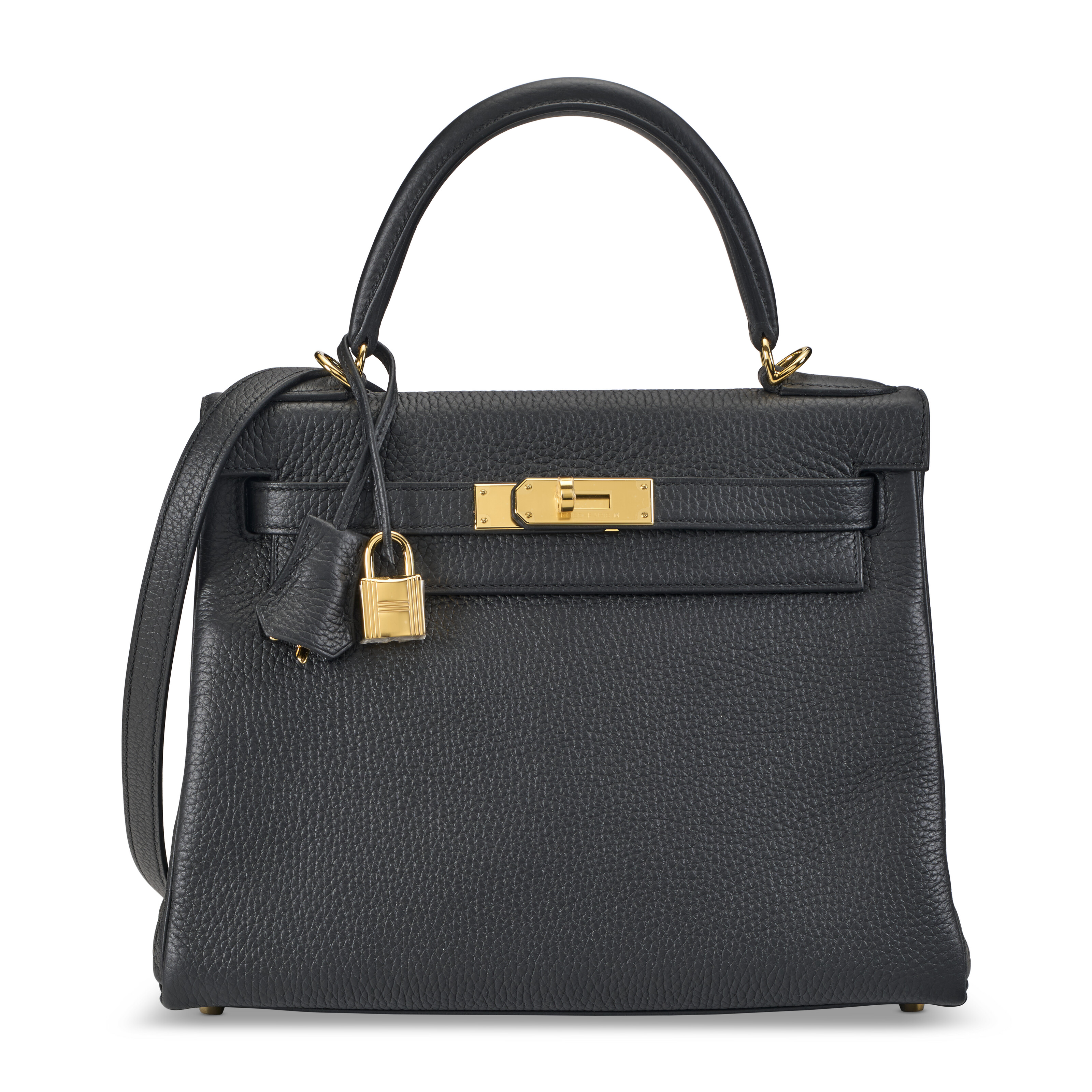 A LIMITED EDITION BLACK CALF BOX LEATHER SO BLACK BIRKIN 35 WITH