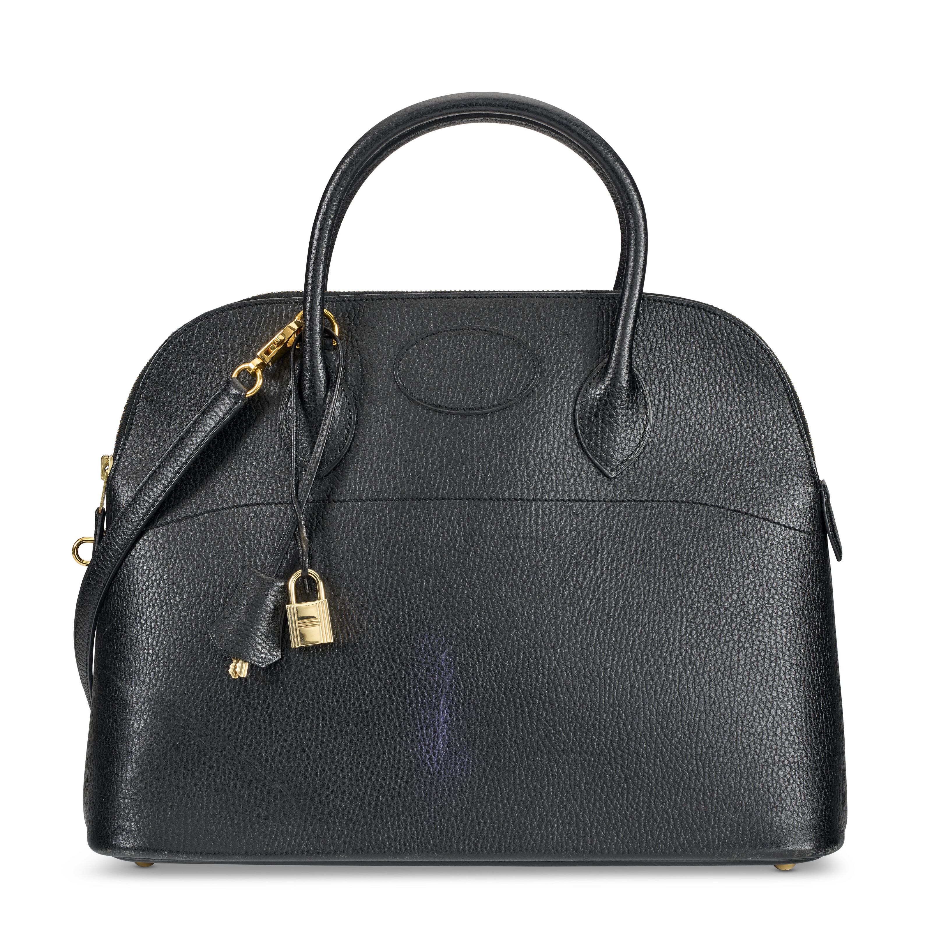 A LIMITED EDITION BLACK CALF BOX LEATHER SO BLACK BIRKIN 35 WITH