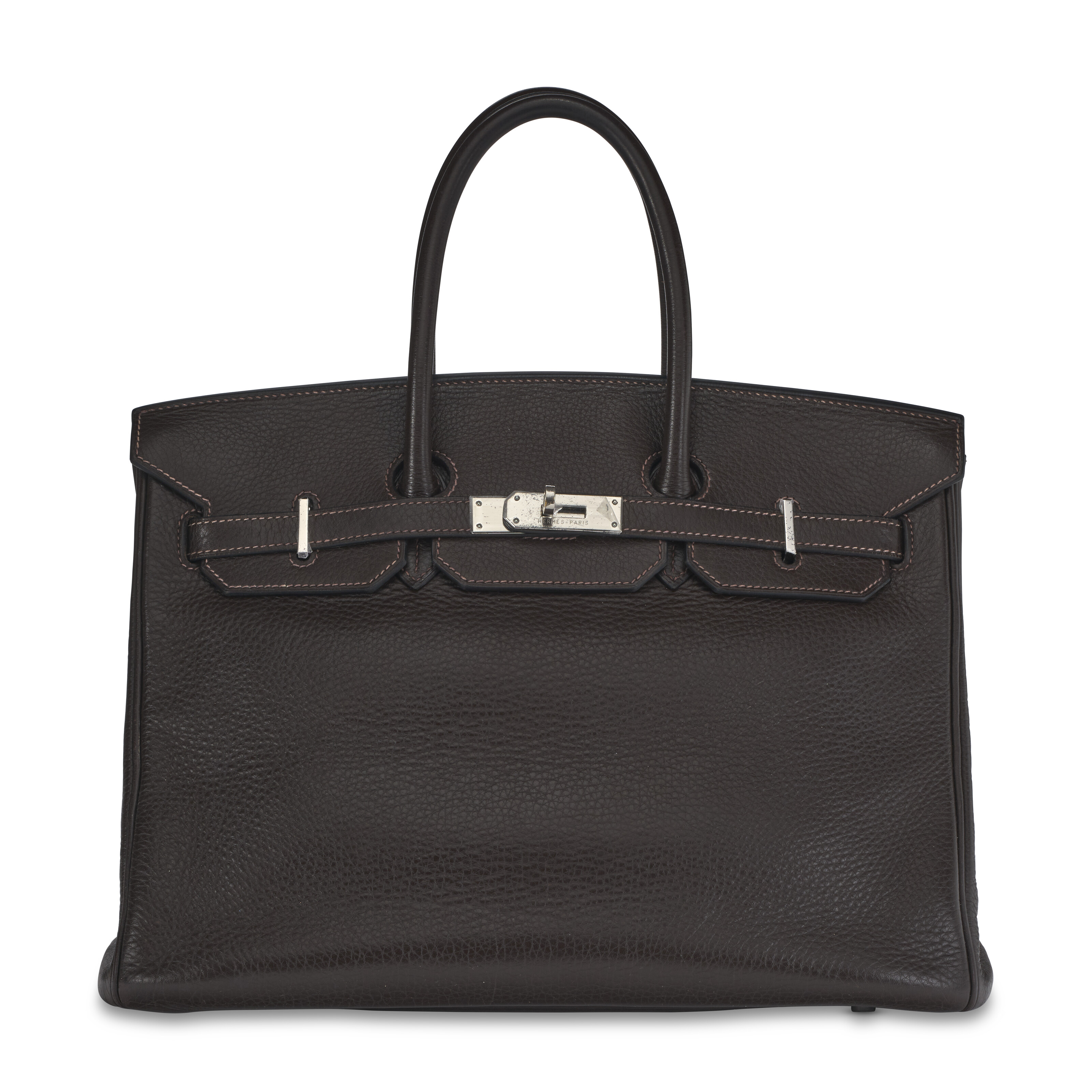 エルメス HERMES 布袋 A LIMITED EDITION EBENE SWIFT LEATHER & CHOCOLAT FEUTRE GO TEAM