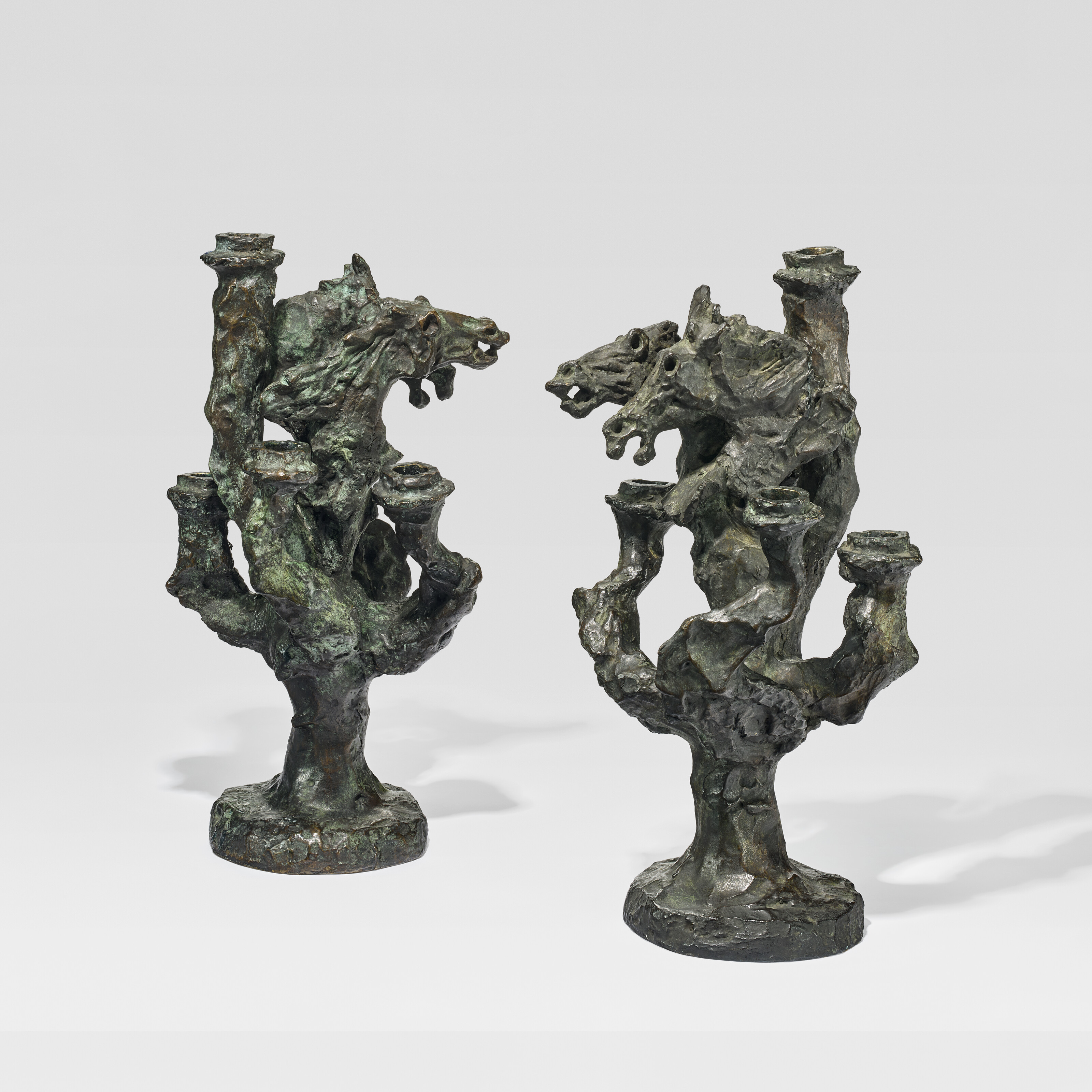 DIEGO GIACOMETTI (1902-1985), 'À deux têtes de cheval et à cinq