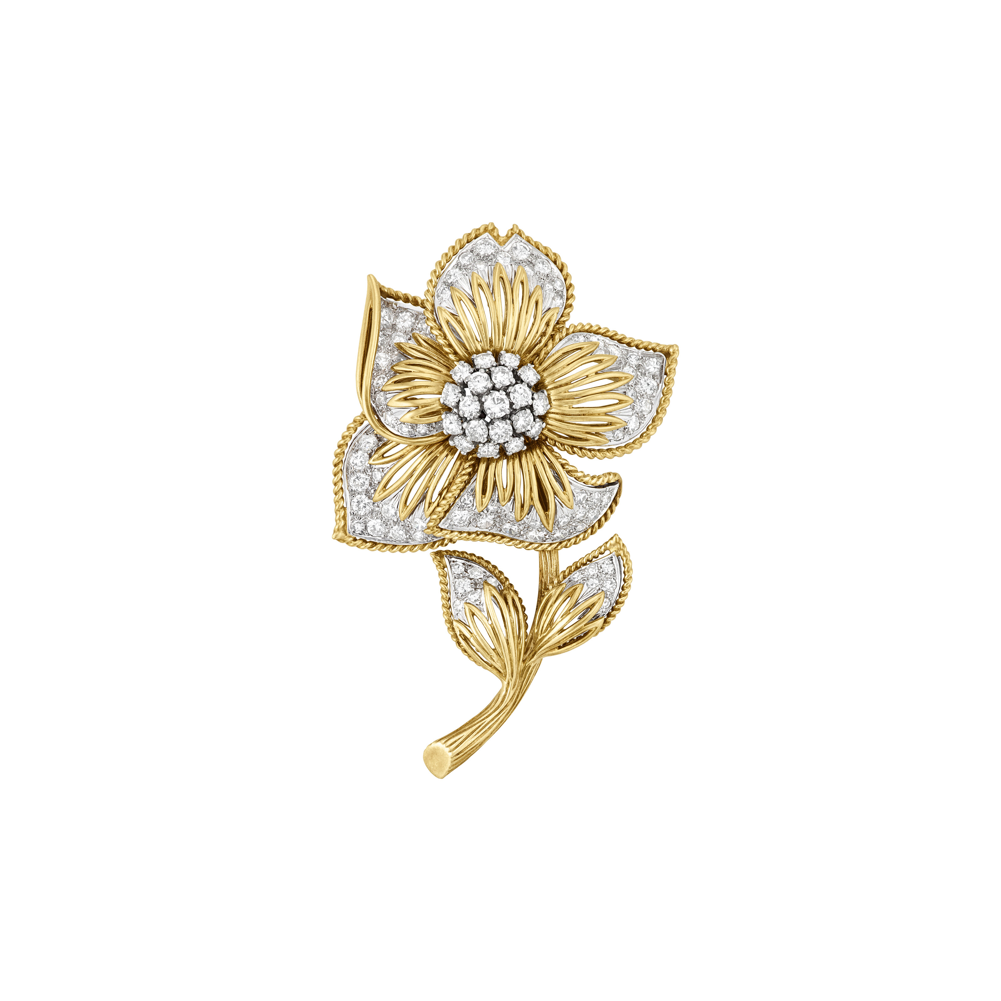 CARTIER DIAMOND FLOWER BROOCH, | Christie’s