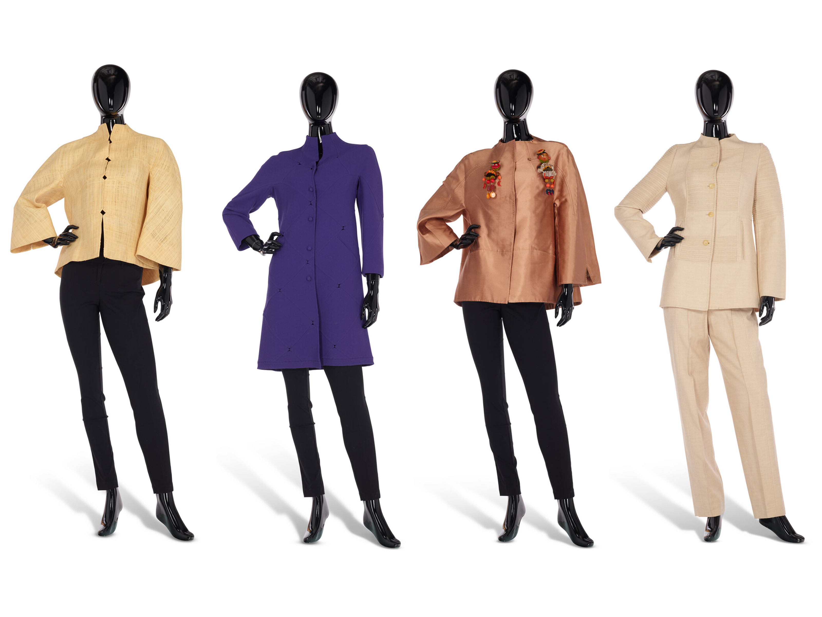 A GROUP OF FOUR JACKETS, LABLED RALPH RUCCI CHADO, LATE 20TH/EARLY 21ST ...
