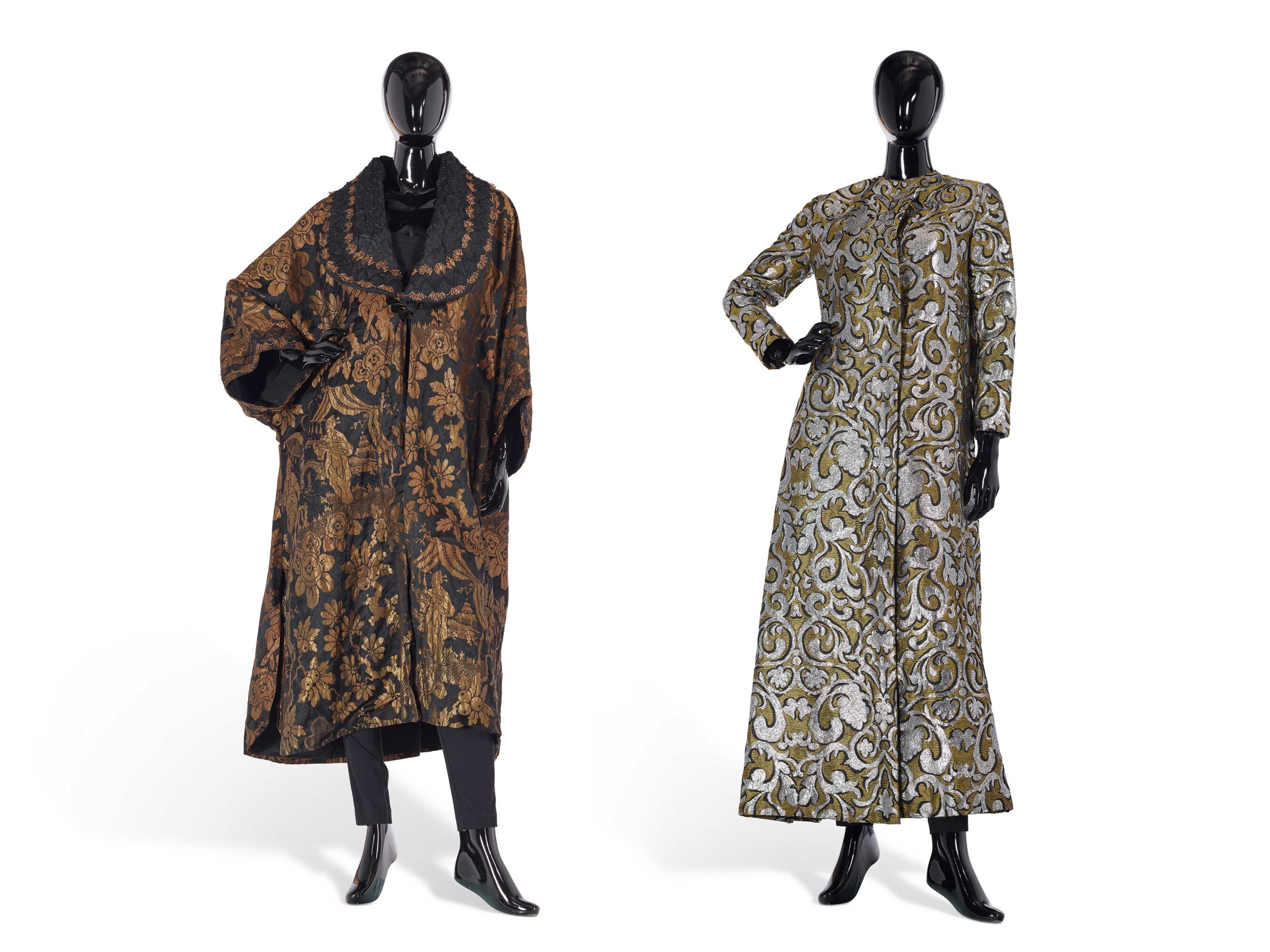 A ZEBRA PRINT CHENILLE 'RILKE' COAT, LABELED DRIES VAN NOTEN