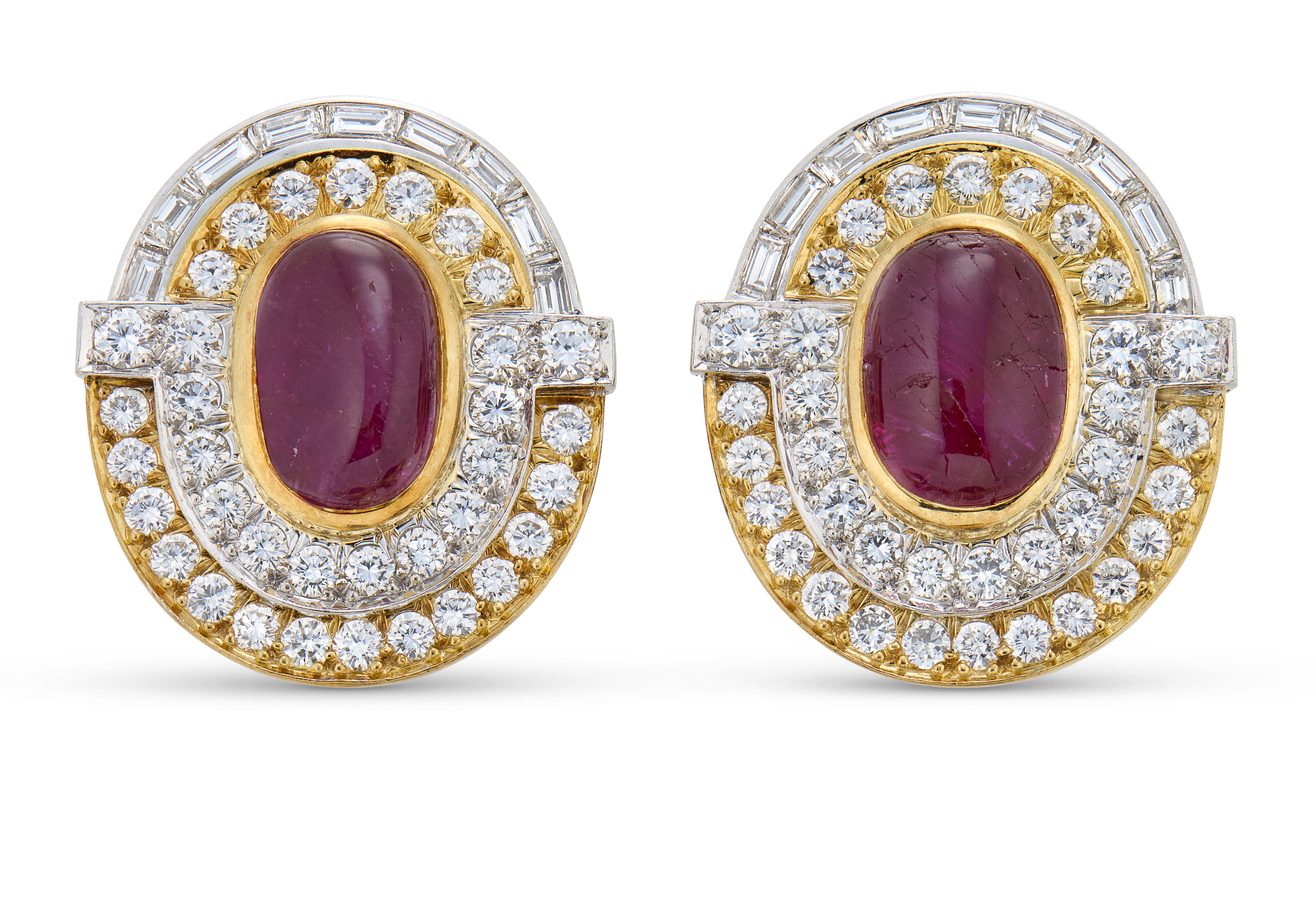 DAVID WEBB RUBY AND DIAMOND EARRINGS, | Christie’s