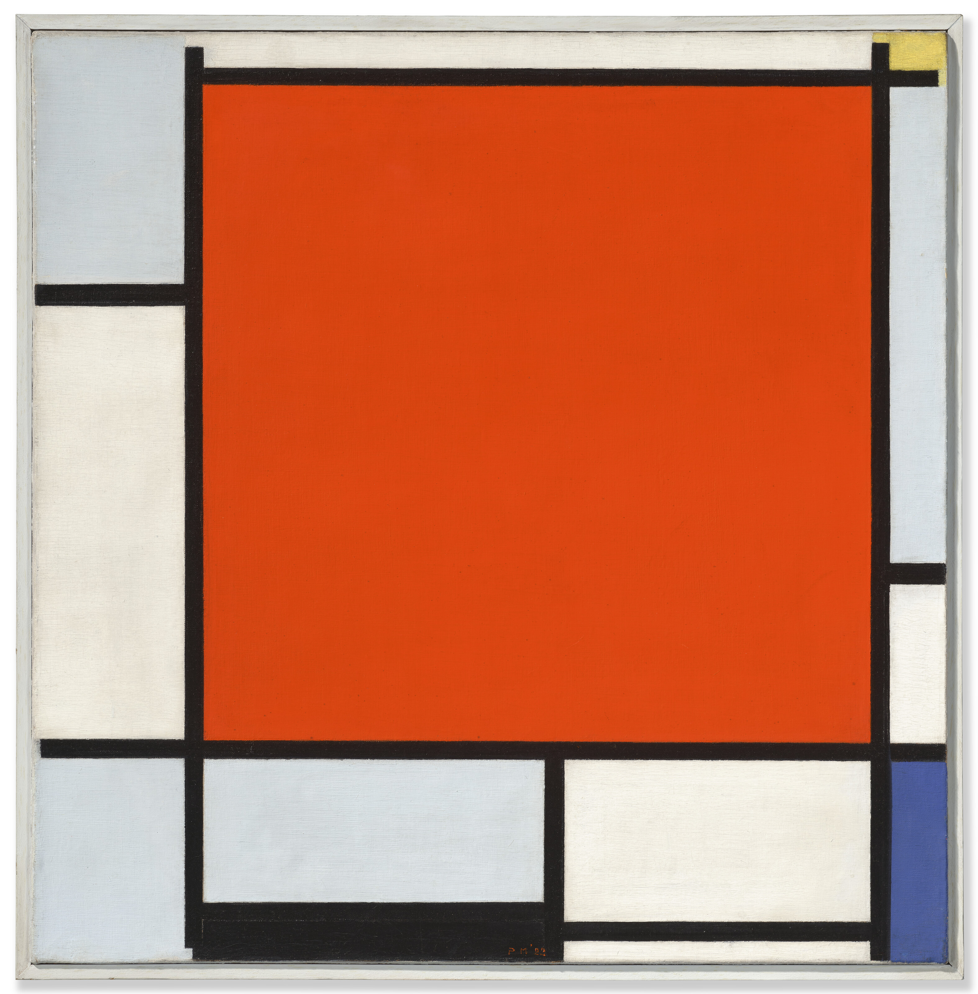 モンドリアン「Composition with Large Red Plane」 PIET MONDRIAN (1872-1944), Composition with Large Red Plane