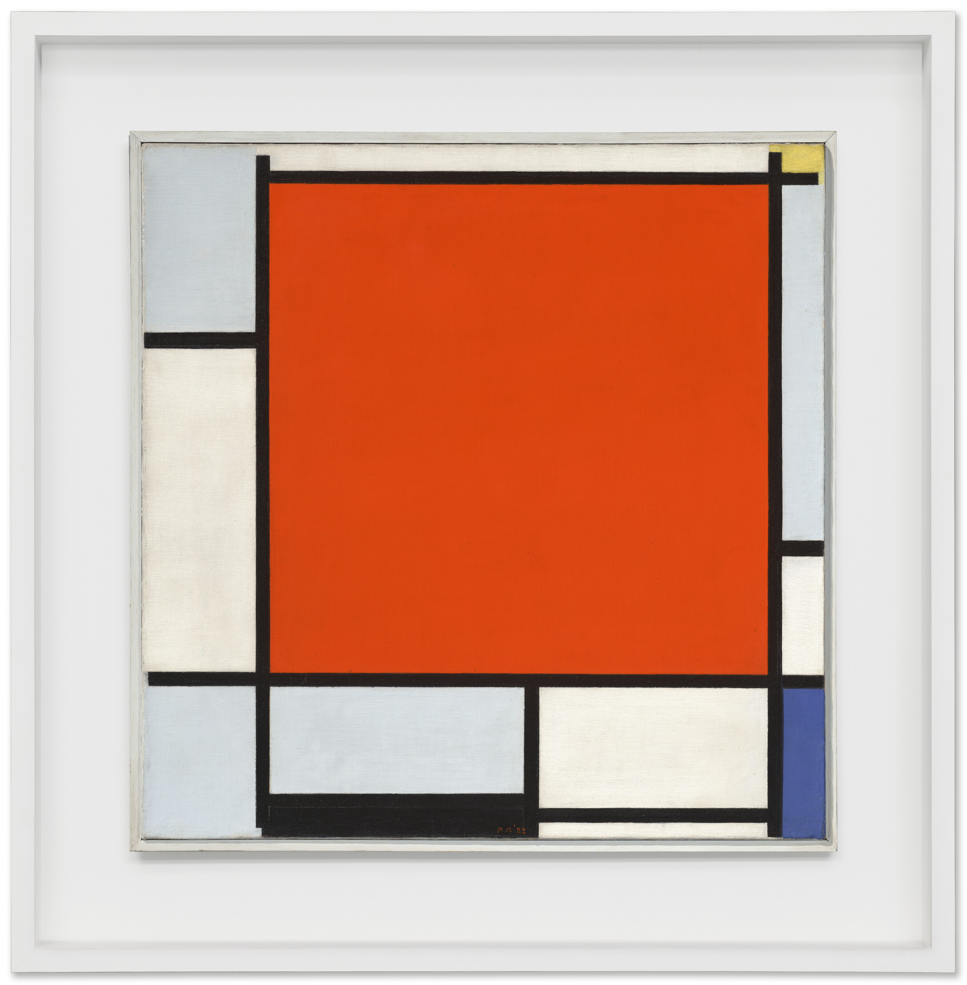 モンドリアン「Composition with Large Red Plane」 File:Piet Mondriaan - Composition with large red plane