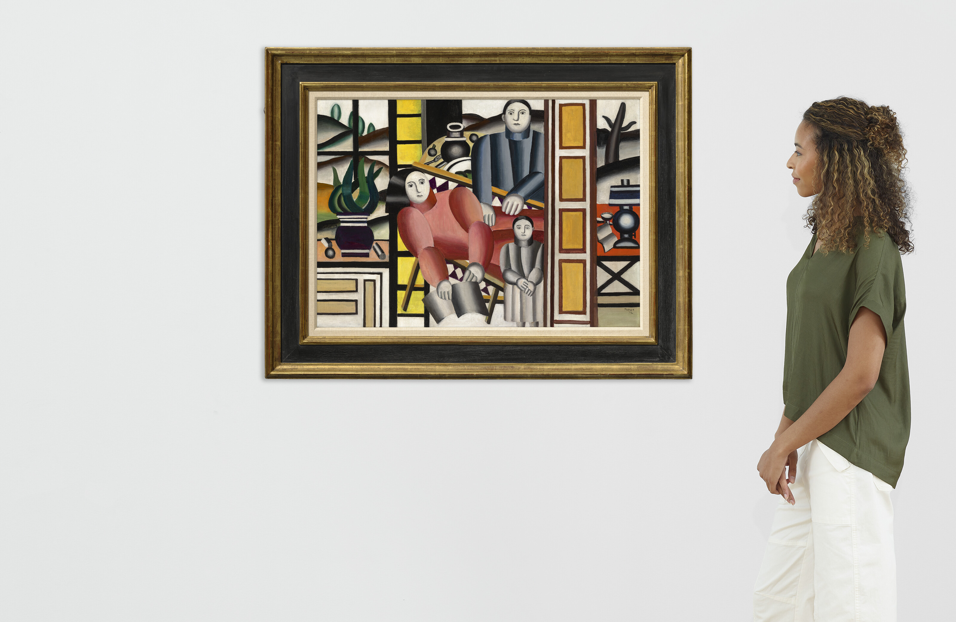 FERNAND LEGER (1881-1955), Les trois personnages devant le jardin